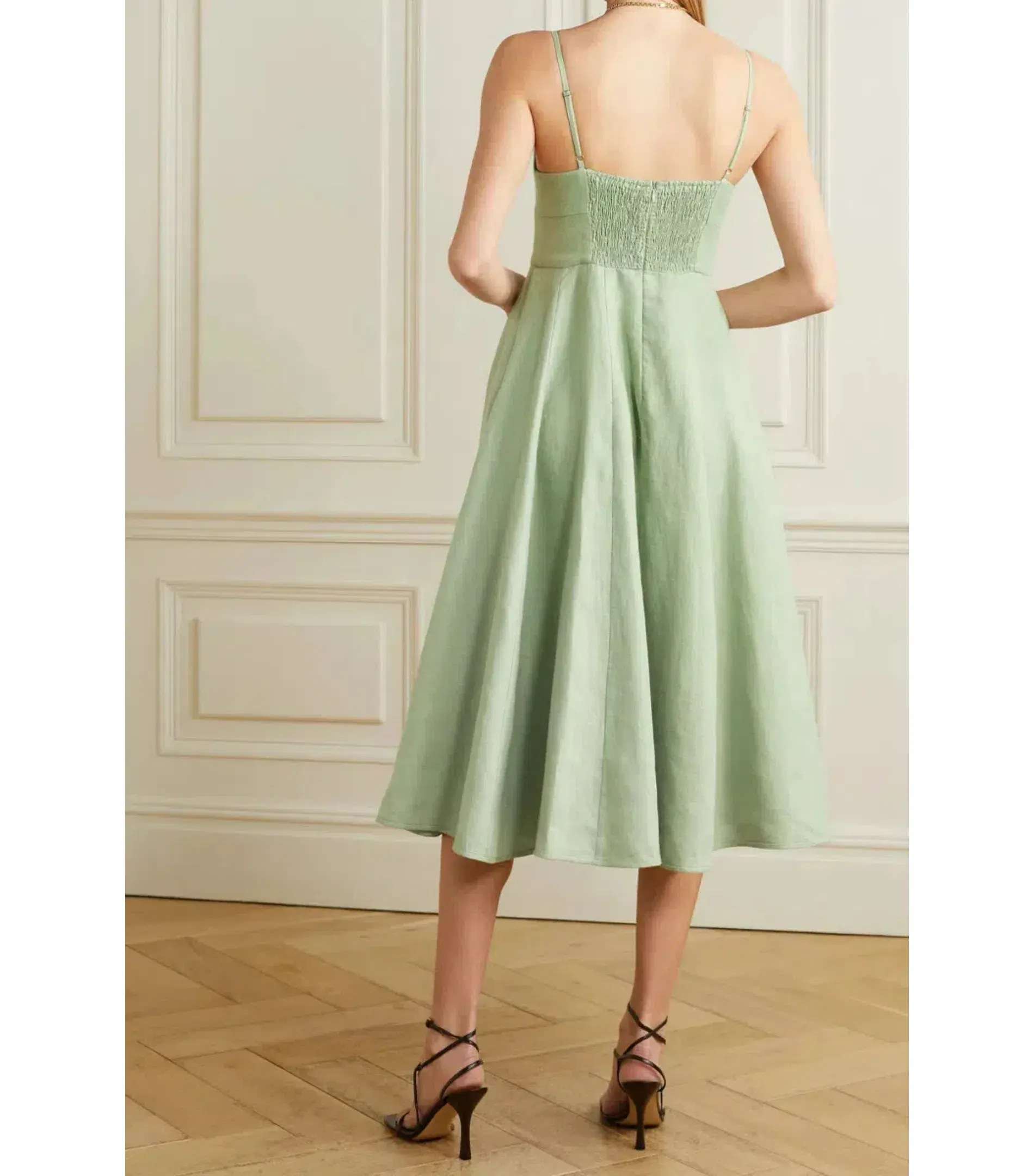 Zimmermann Dancer Picnic Dress Sage Size 0 / AU 8 - Image 2