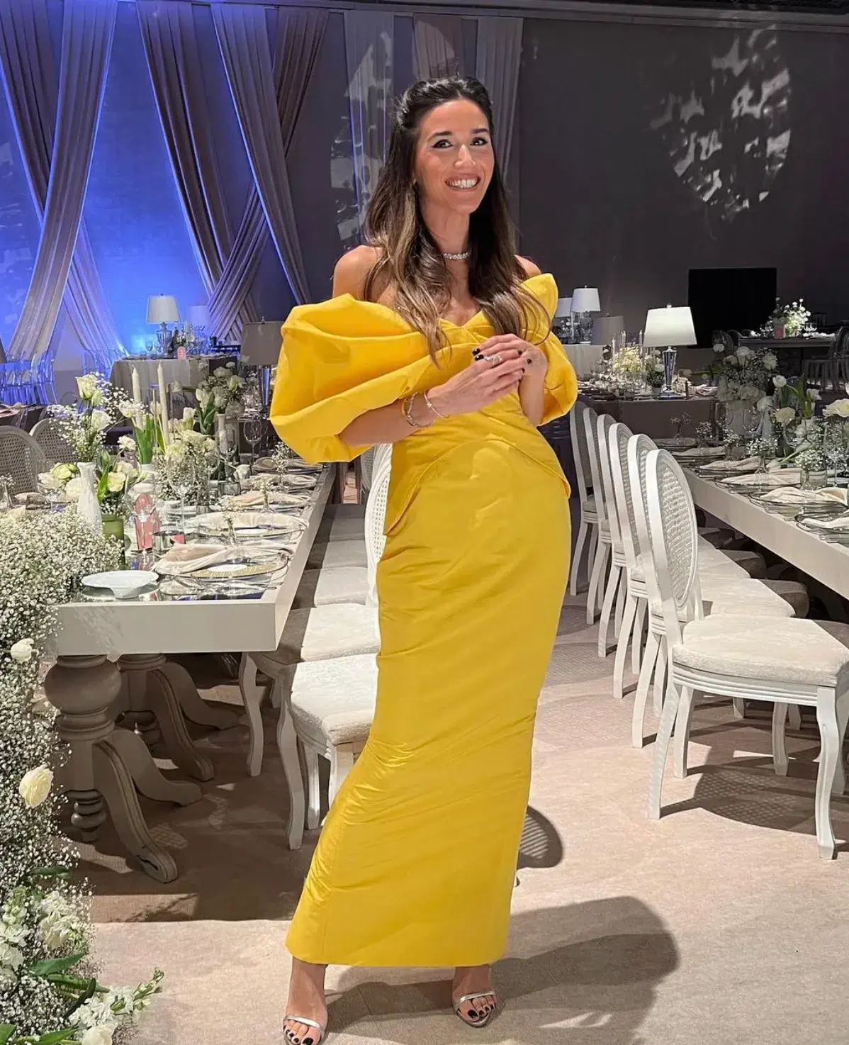 Rachel Gilbert Gia Off-shoulder Maxi Dress Yellow Size 3 / AU 12 - Image 4