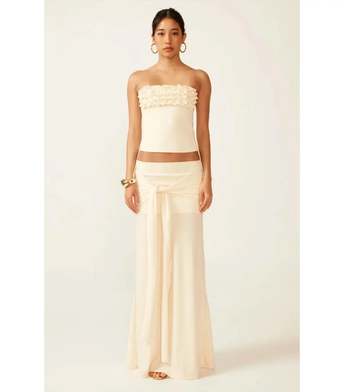 Ance Gria Jude Top and Skirt in Ivory Size S / AU 8 - Image 1