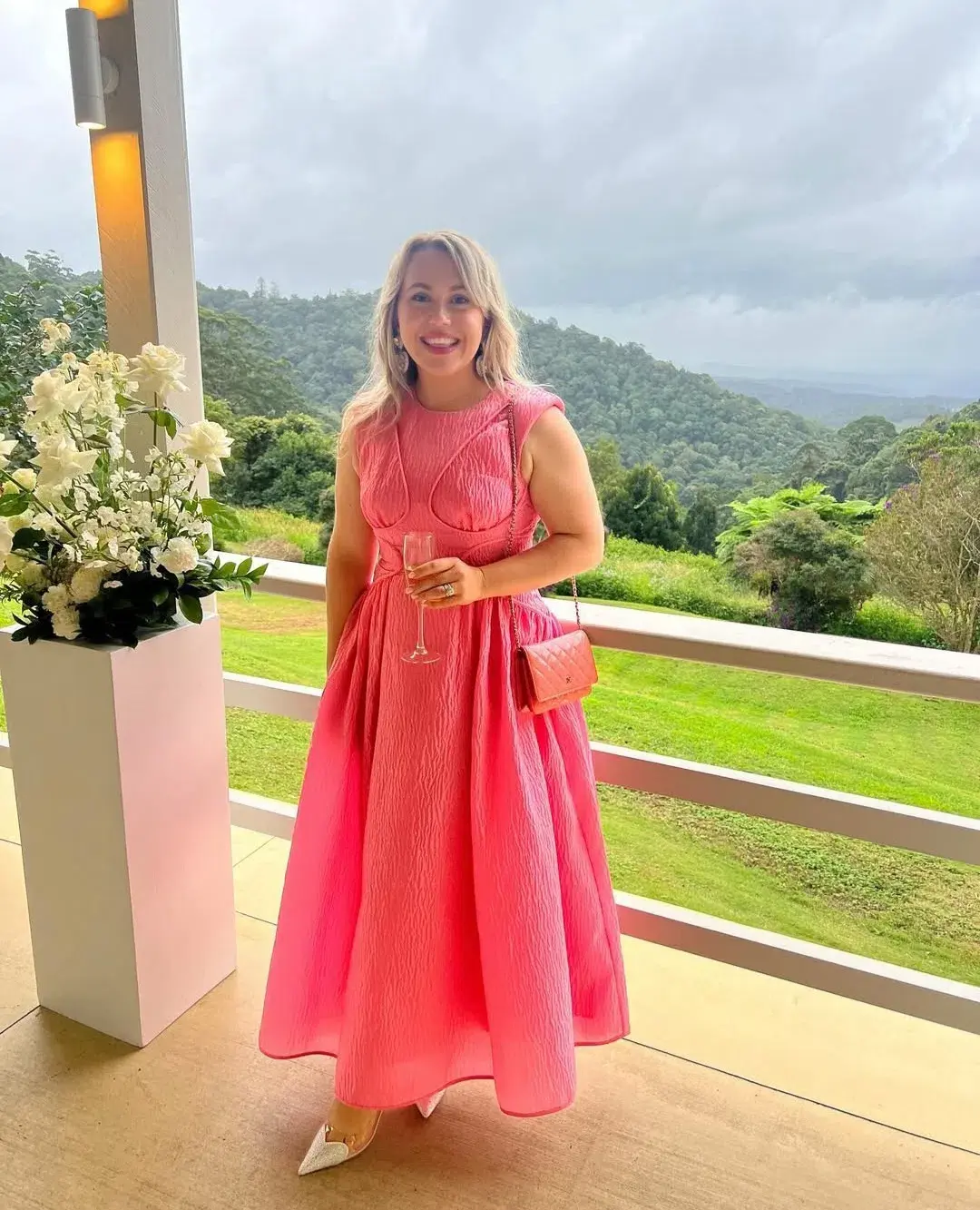 Rachel Gilbert Celia Dress Pink Size 4 / AU 14 - Image 1