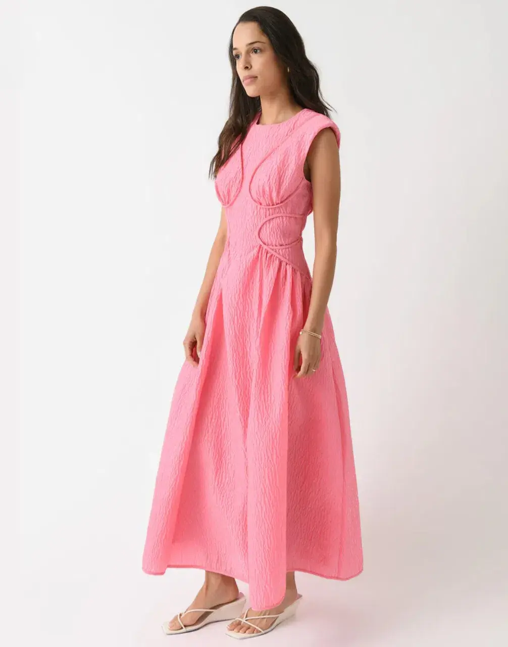 Rachel Gilbert Celia Dress Pink Size 4 / AU 14 - Image 3