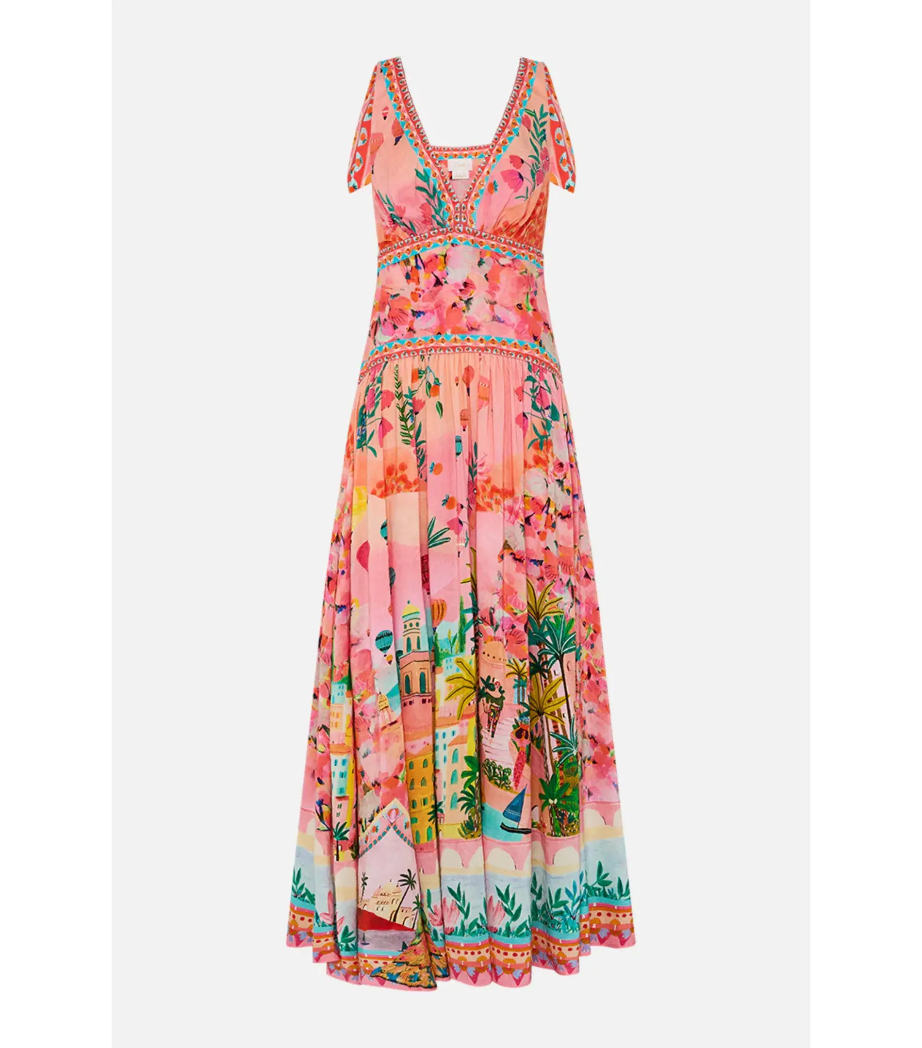 Camilla Tie Shoulder Dress in Sister Sunset Size AU 10 - Image 6