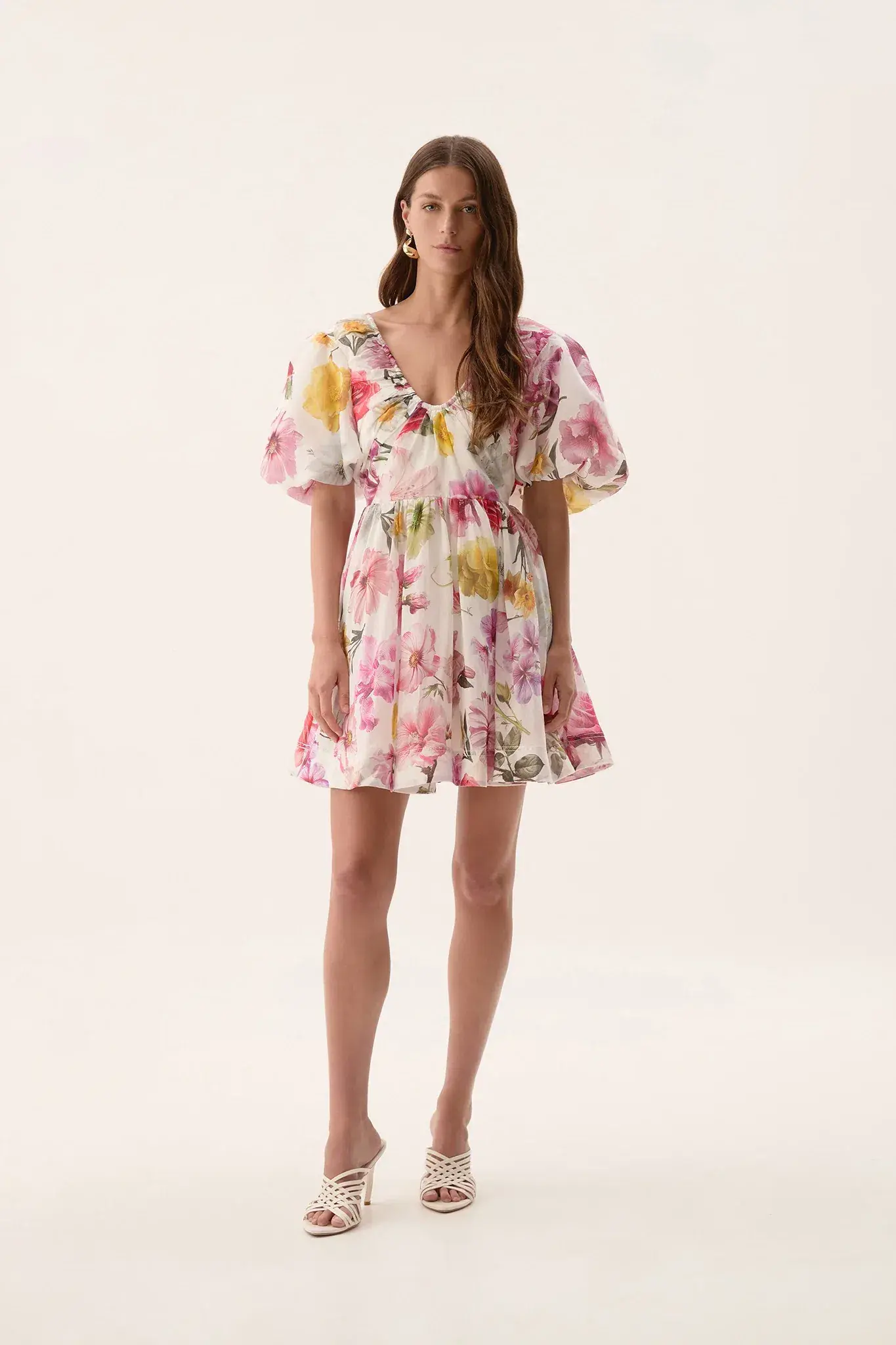 Aje Fleur Mini Dress in Collage Floral Size AU 10 - Image 3