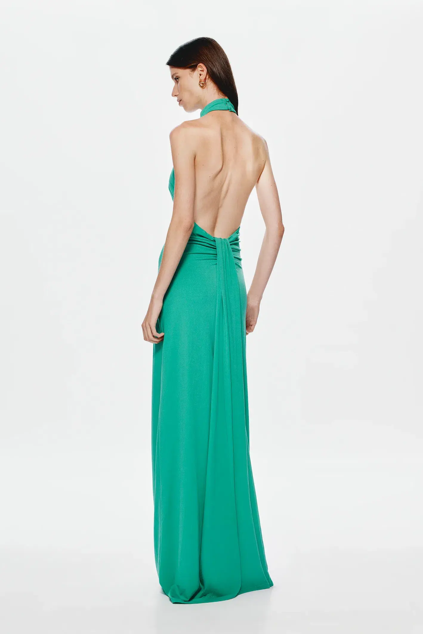 Misha Maybel Jersey Dress Jade Green Size 8 - Image 4