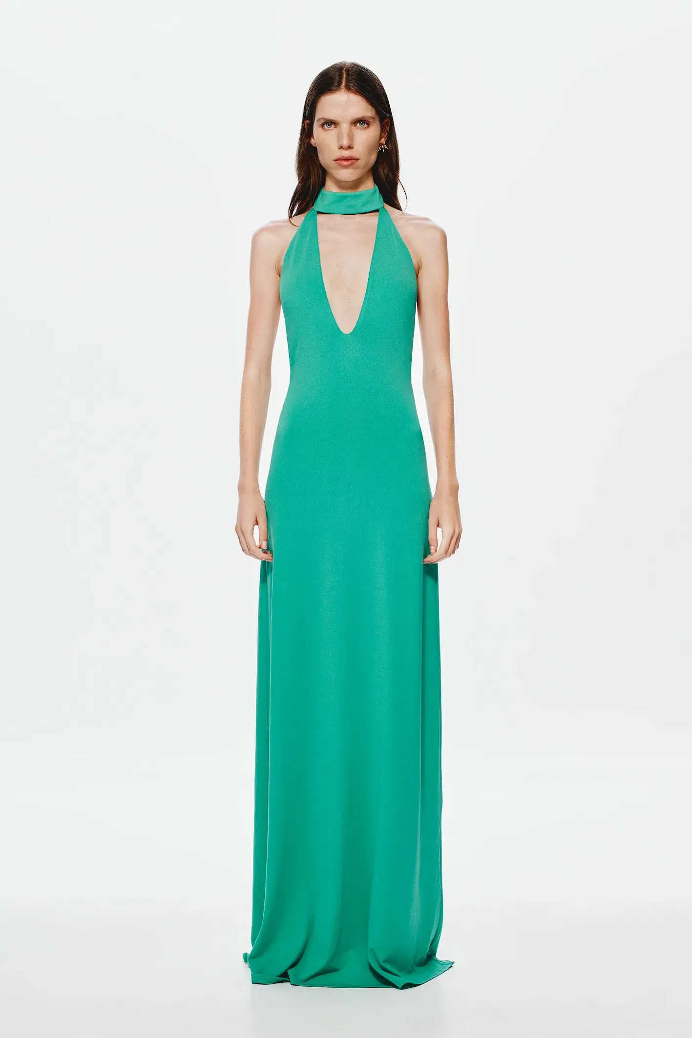Misha Maybel Jersey Dress Jade Green Size 8 - Image 1