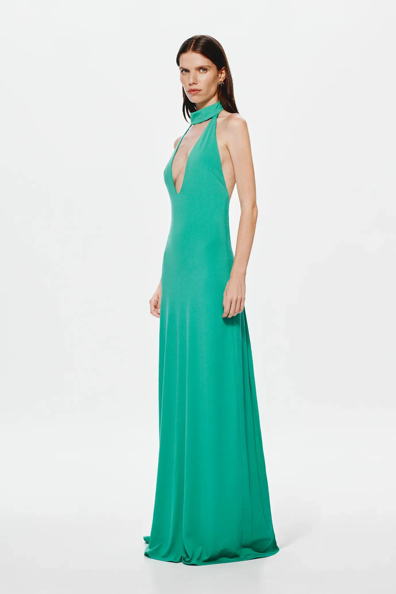 Misha Maybel Jersey Dress Jade Green Size 8 - Image 2