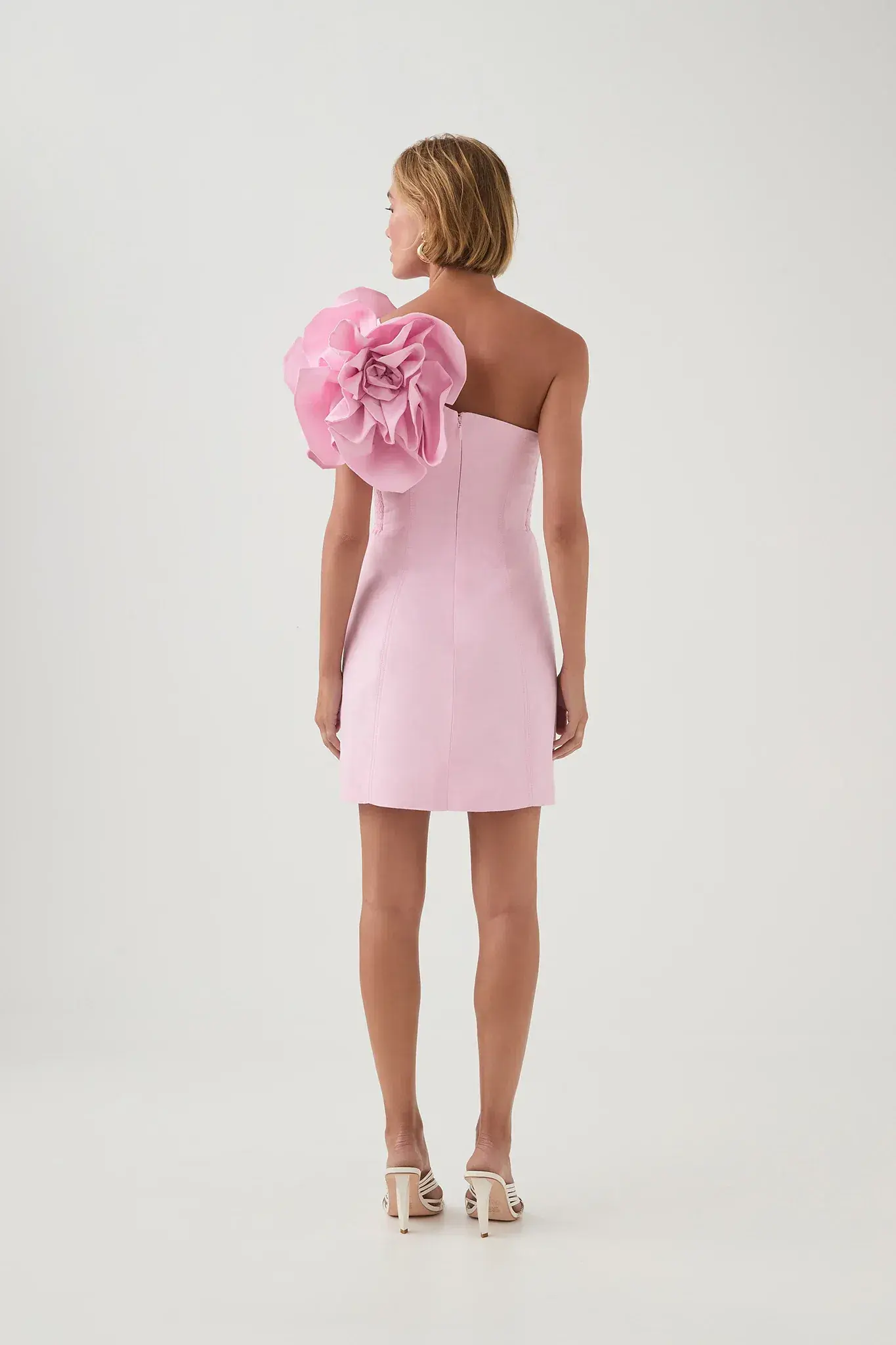 Aje Florence Mini Dress Lilac Blush Size 10 - Image 3