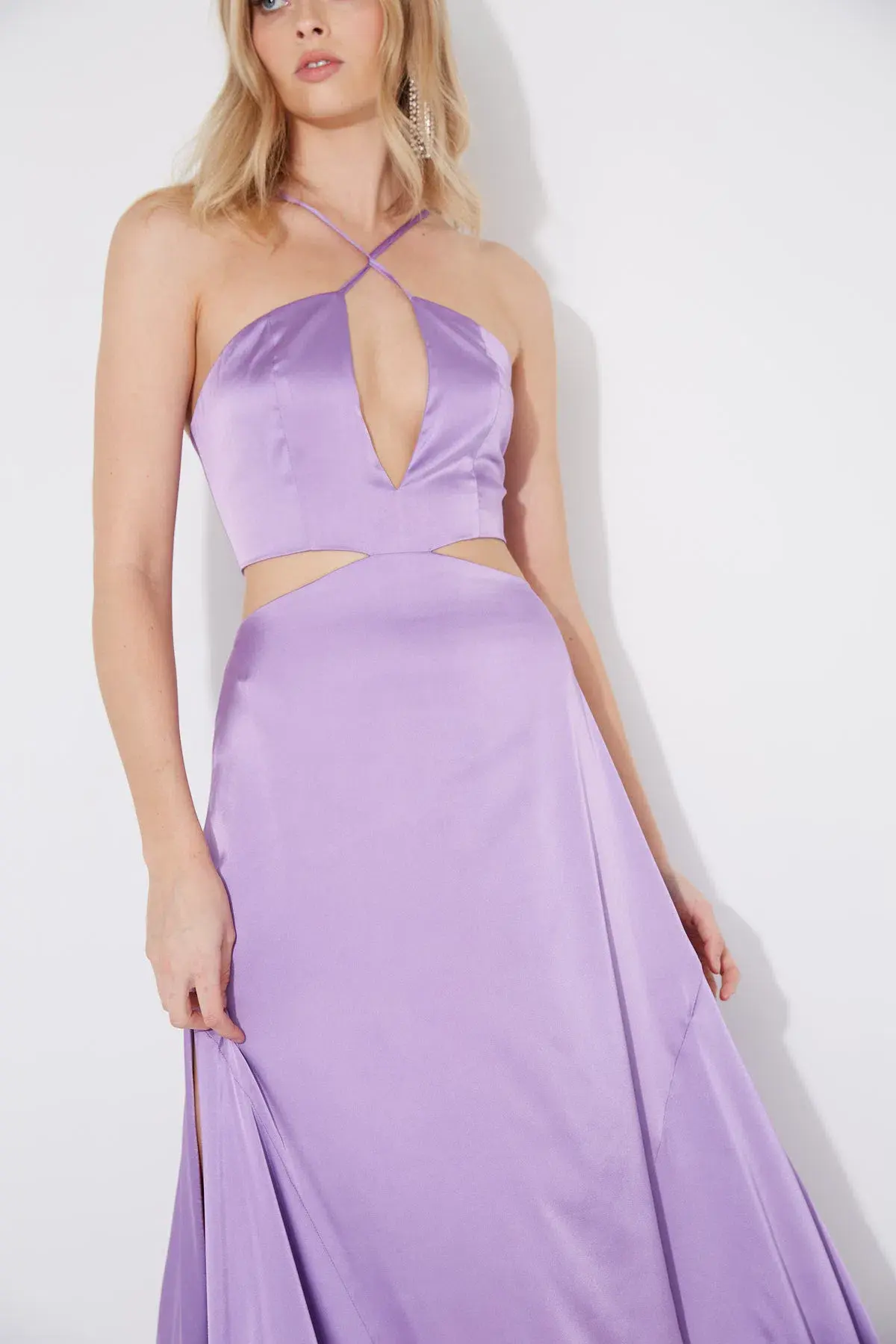 Sonya Moda Zena Maxi Gown Lilac Purple Size 6 - Image 6