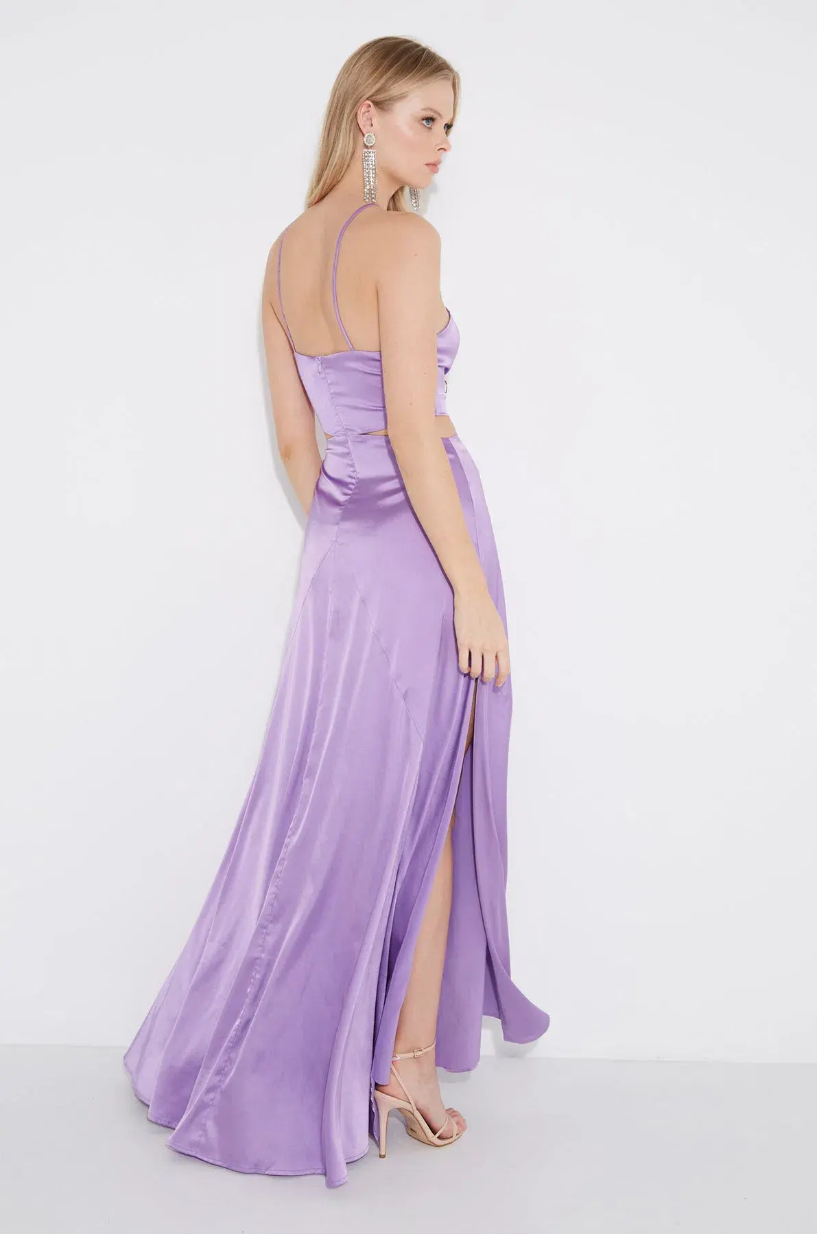 Sonya Moda Zena Maxi Gown Lilac Purple Size 6 - Image 3