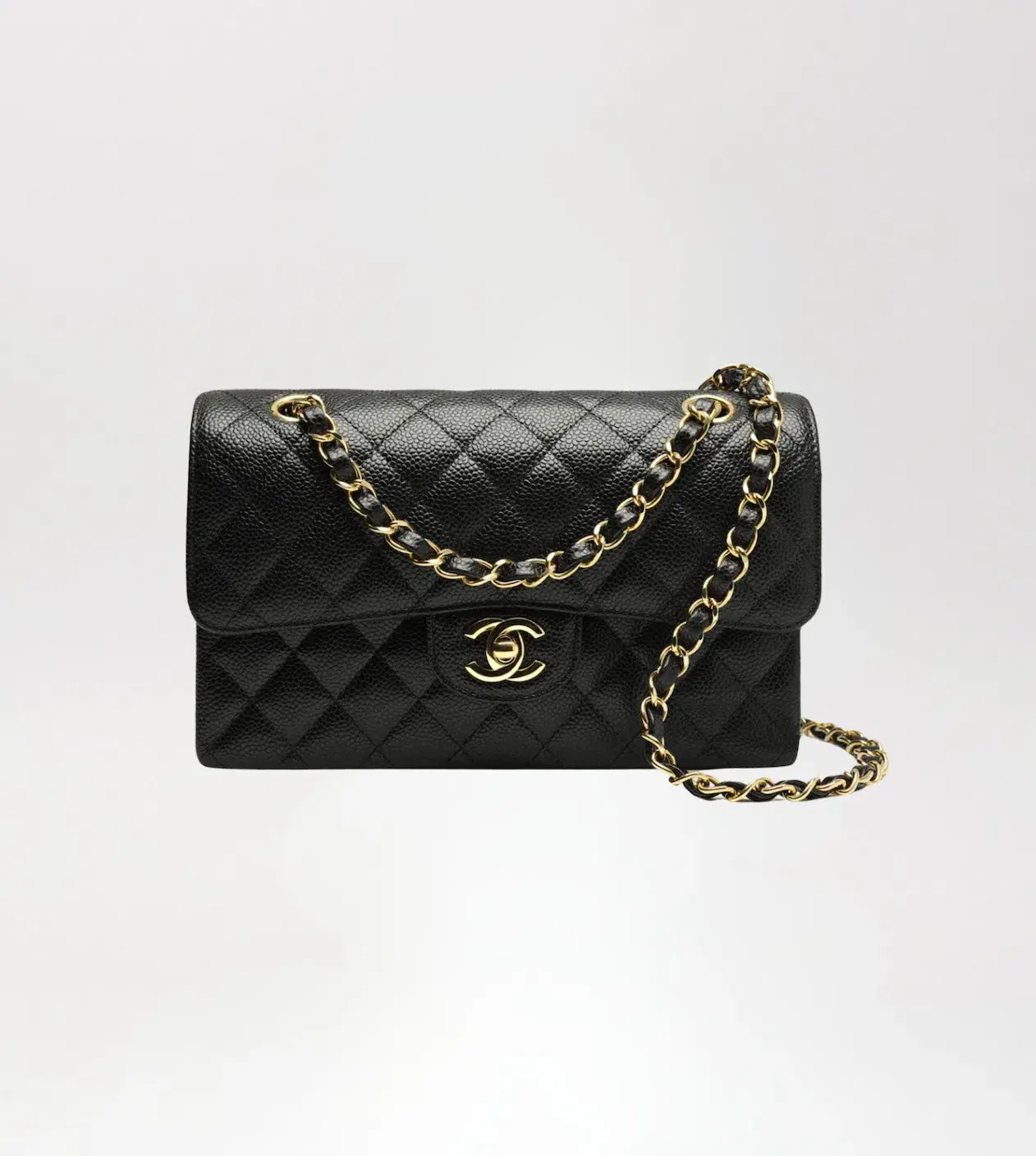 Chanel Classic Black Small Flap Handbag - Image 1