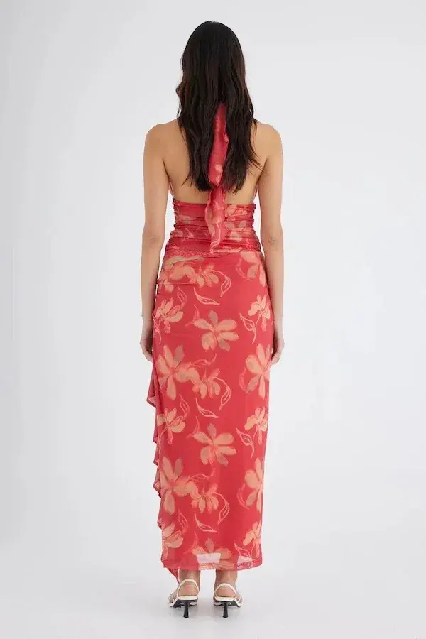 Benni Penelope Maxi Dress in Hibiscus Floral Size 8 for rent on The Volte - main image