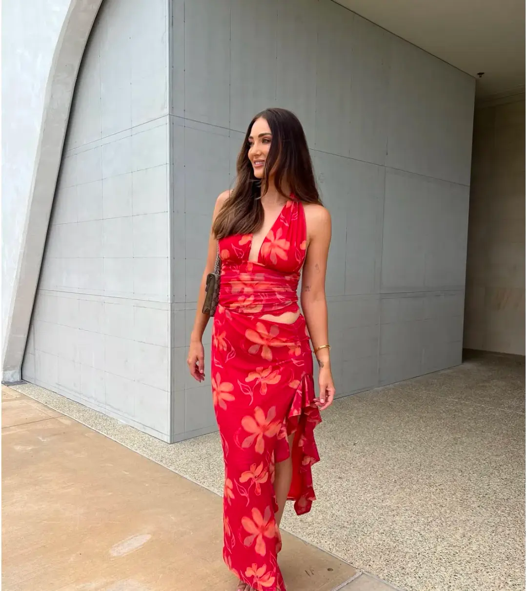 Benni Penelope Maxi Dress in Hibiscus Floral Size 8 for rent on The Volte - main image