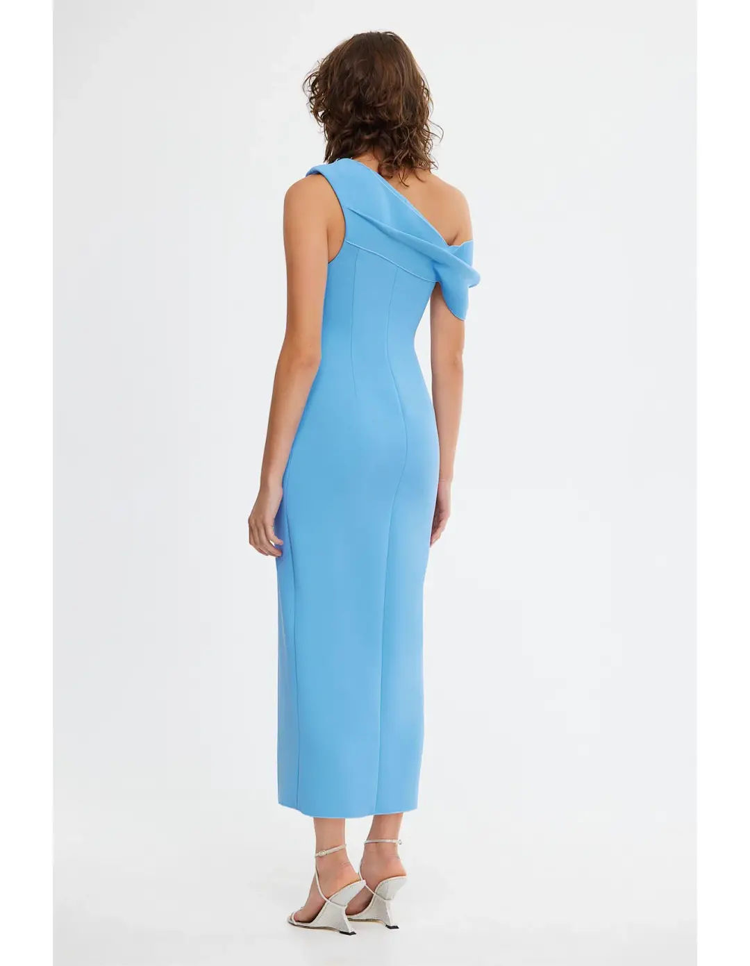 Acler  Ashford Maxi Dress in Capri Blue Size 12 for rent on The Volte - main image
