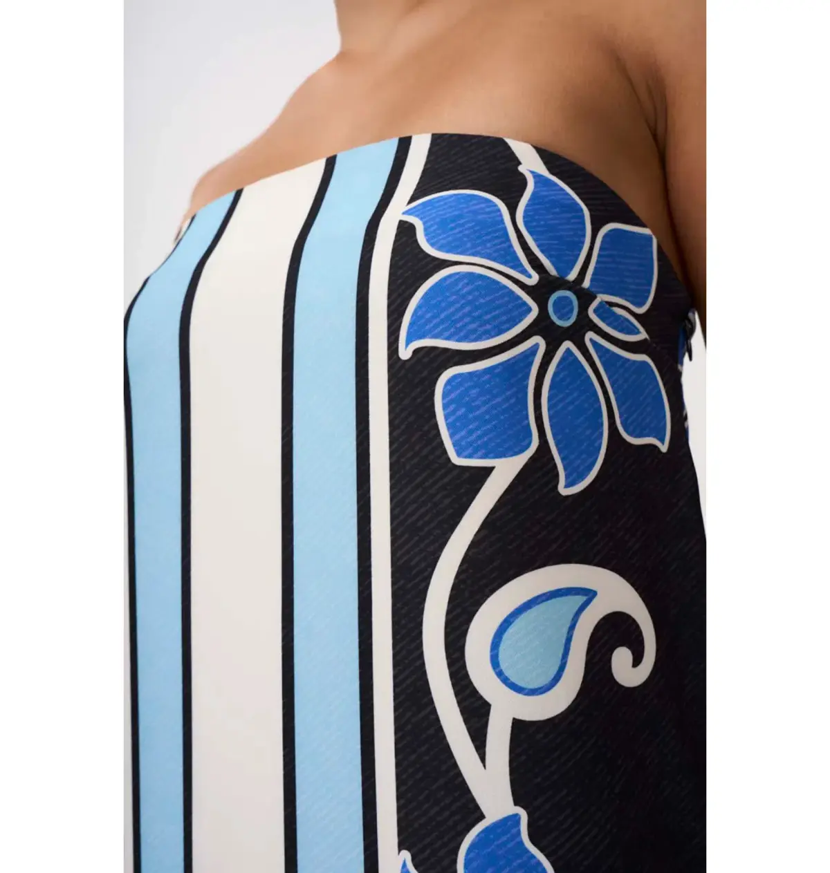 By Johnny Azure Granada Dress in Aqua Navy Ivory Size 12 - Image 4