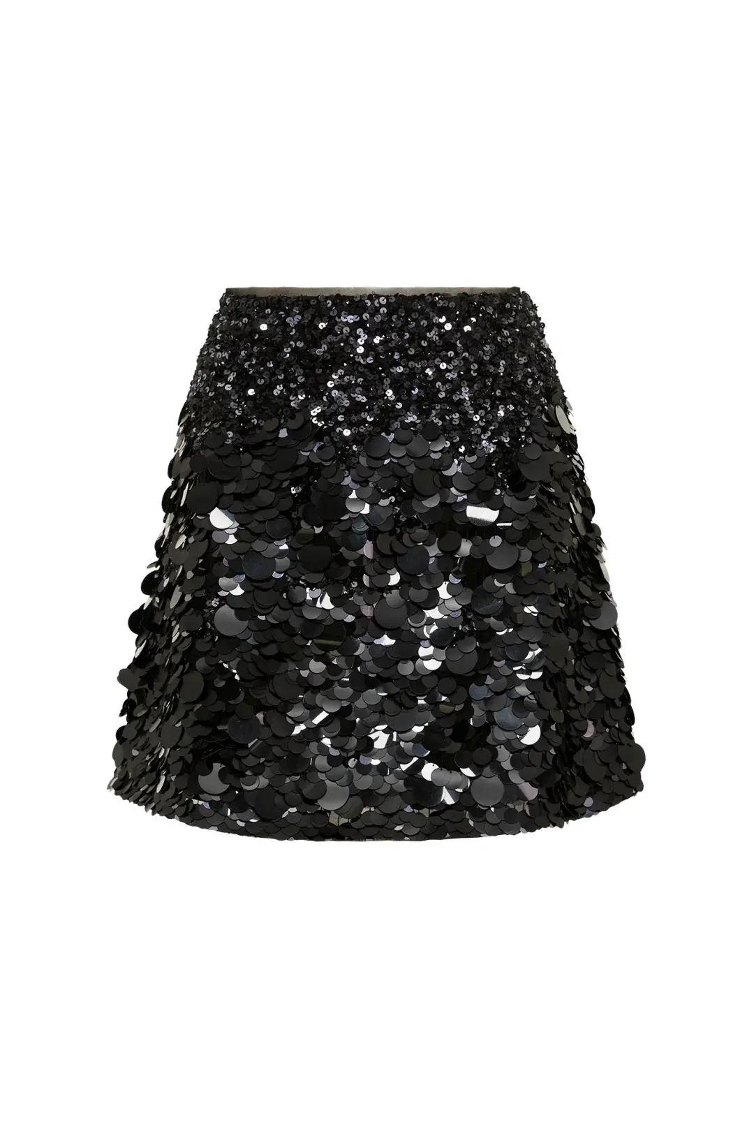 Aje Celeste Sequin Shell Top & Cherie Sequin Mini Skirt Set Black Size 12 for rent on The Volte - main image