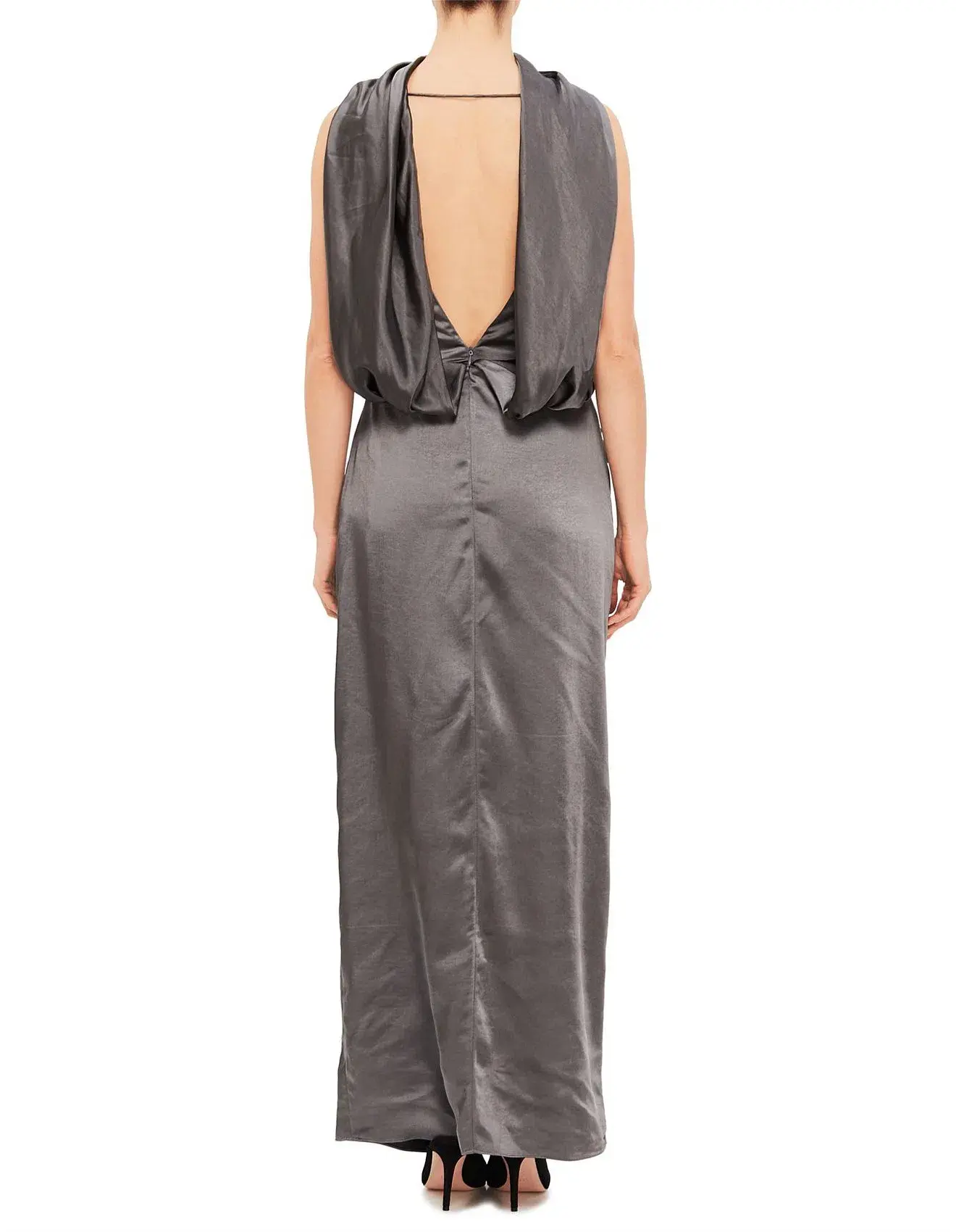MISHA Ketina Gown Charcoal Pewter Size 8/S - Image 2