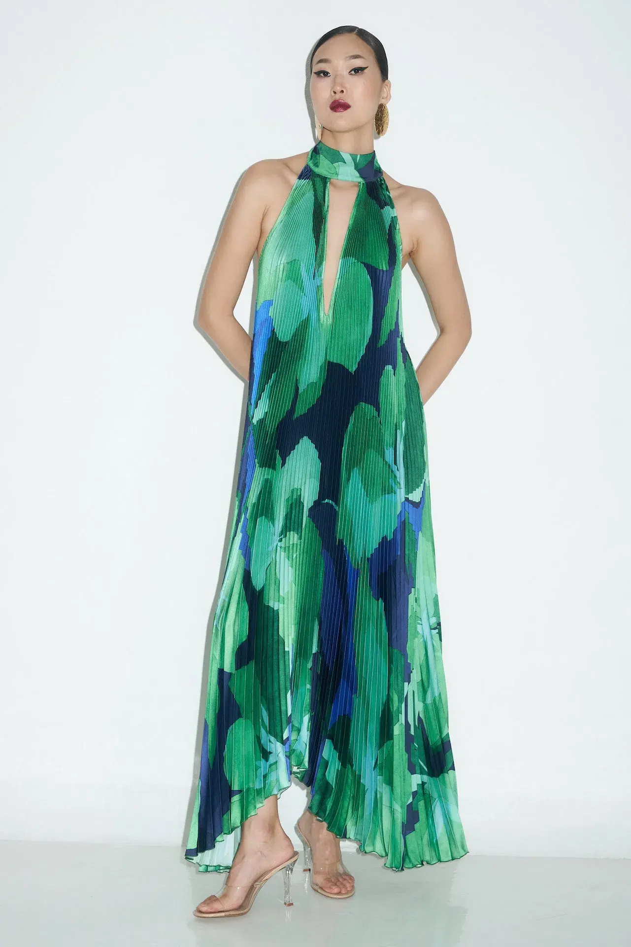 L'Idée Opera Gown in Capri Green Size S / AU 8 - Image 4