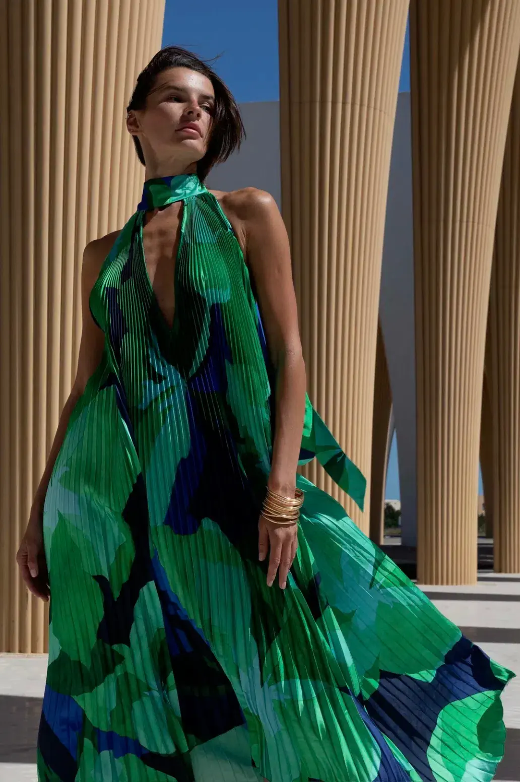 L'Idée Opera Gown in Capri Green Size S / AU 8 - Image 2