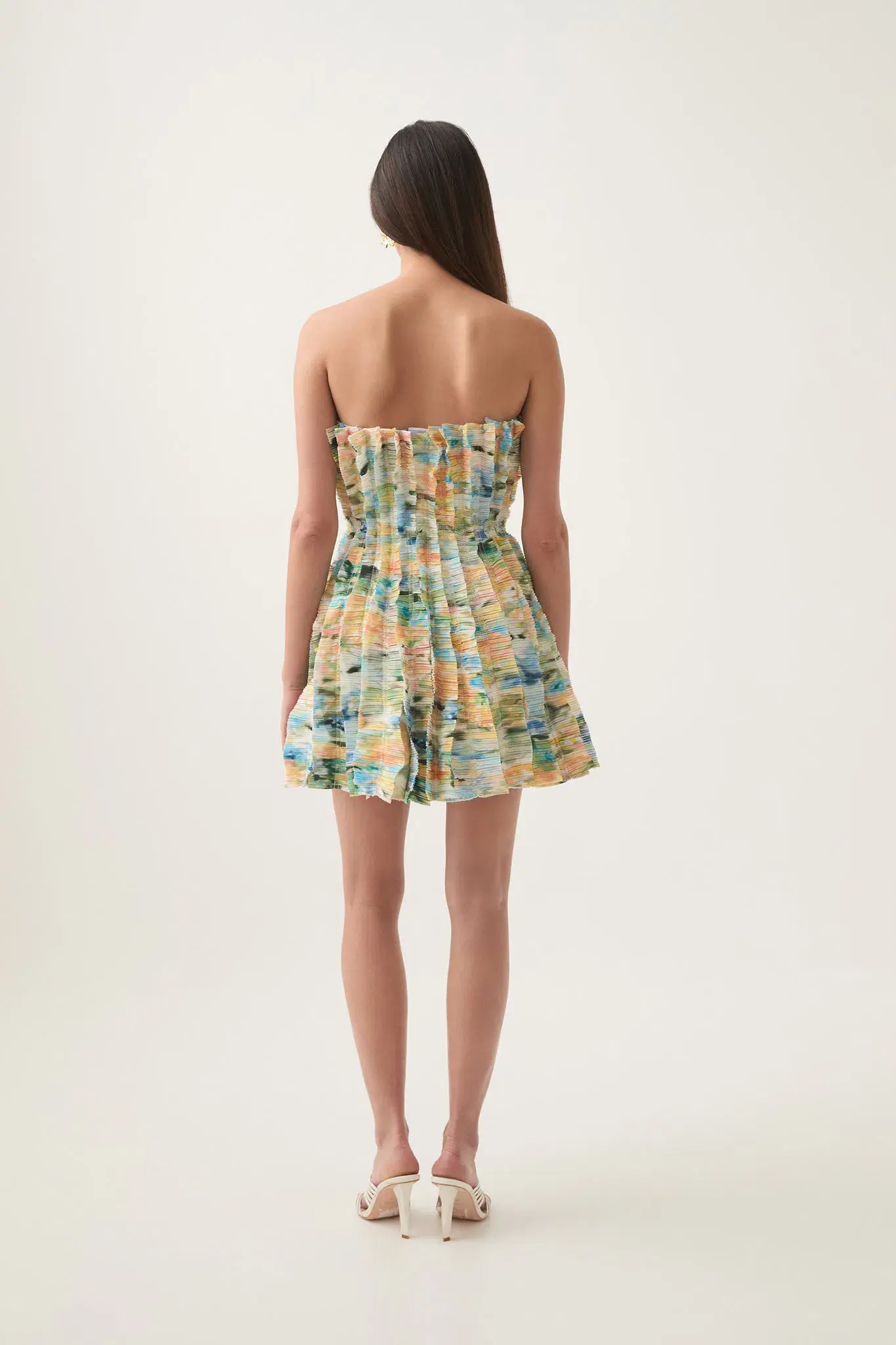 Aje Hybrid Sleeveless Mini Dress Floral Haze Size AU 10 - Image 3