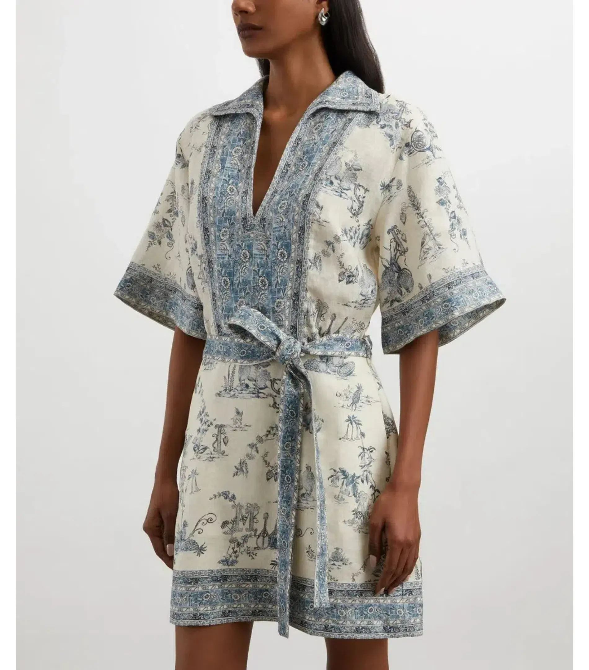 Alemais Casa Mini Dress Print Size AU 6 - Image 6