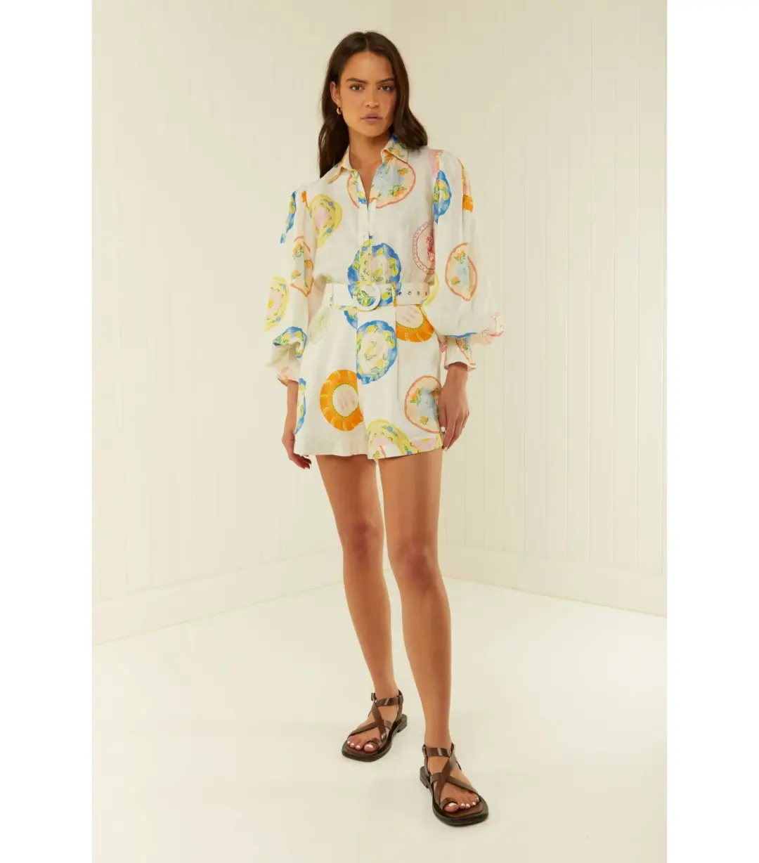 Palm Noosa Gili Shirt Size AU 12 and Short Size AU 10 Set in Plates for rent on The Volte - main image