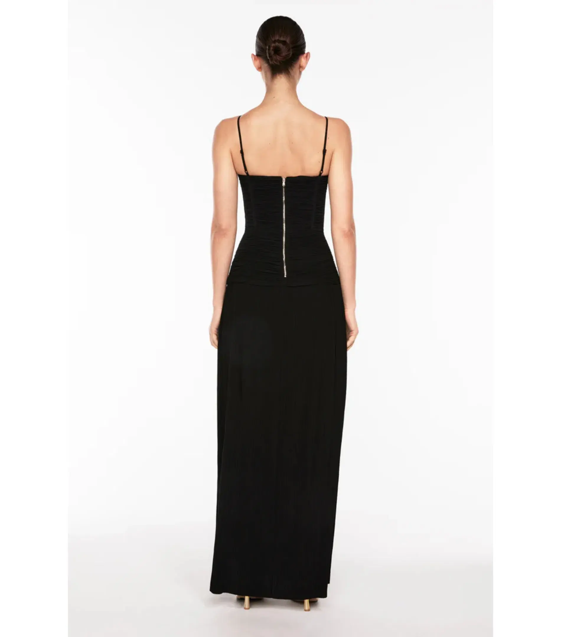 Manning Cartell Double Time Pleat Dress in Black Size AU 6 - Image 4