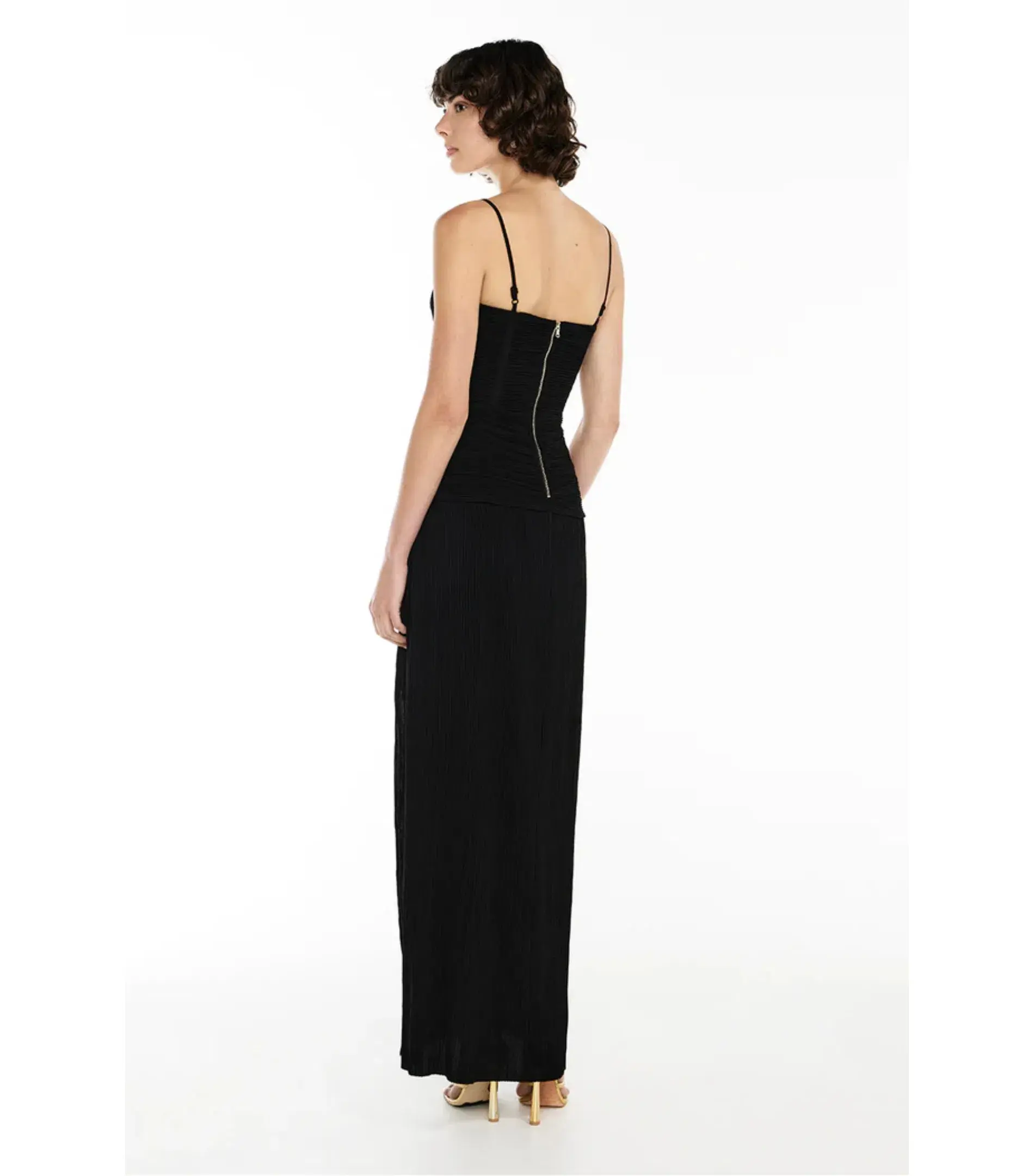 Manning Cartell Double Time Pleat Dress in Black Size AU 6 - Image 7