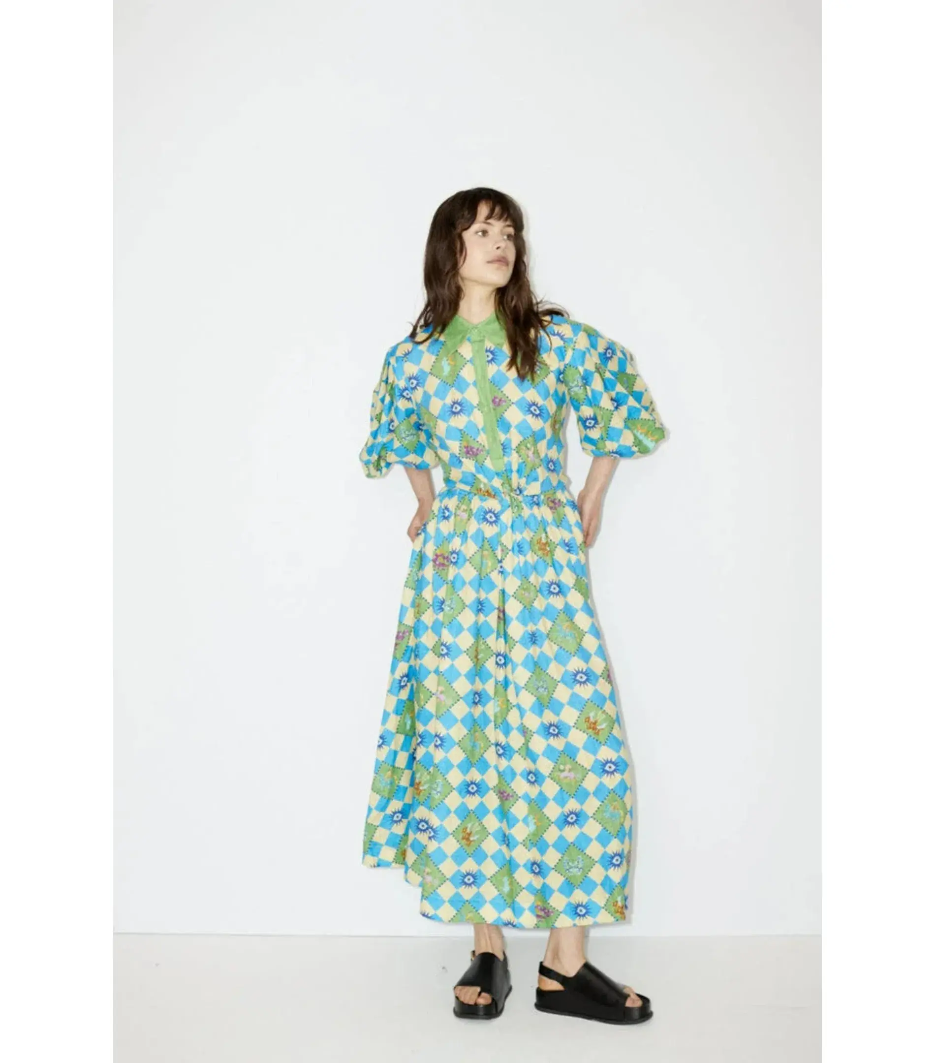 Alemais Lou Twist Front Shirt Dress Multi Size M / AU 10 - Image 1