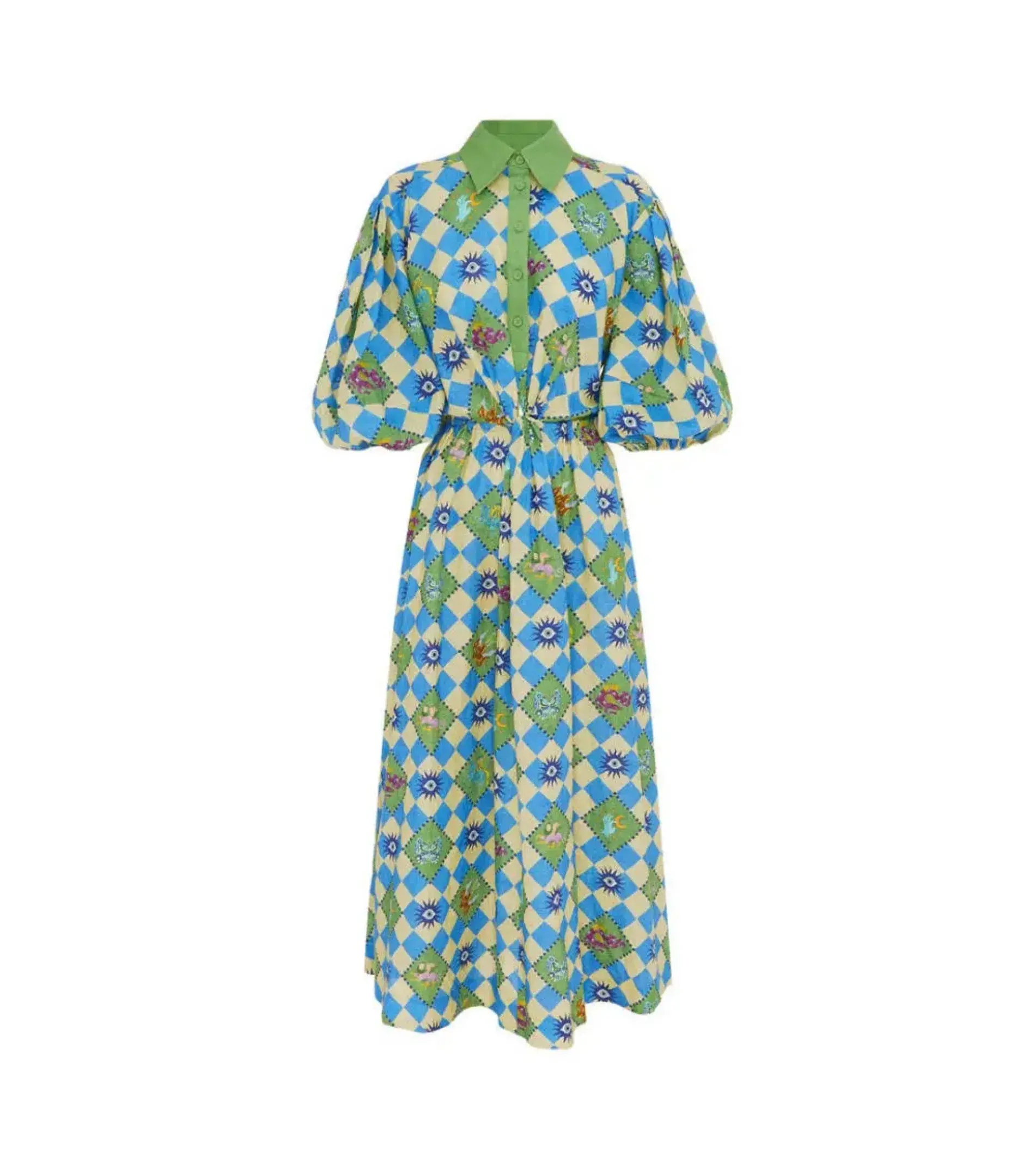Alemais Lou Twist Front Shirt Dress Multi Size M / AU 10 - Image 8