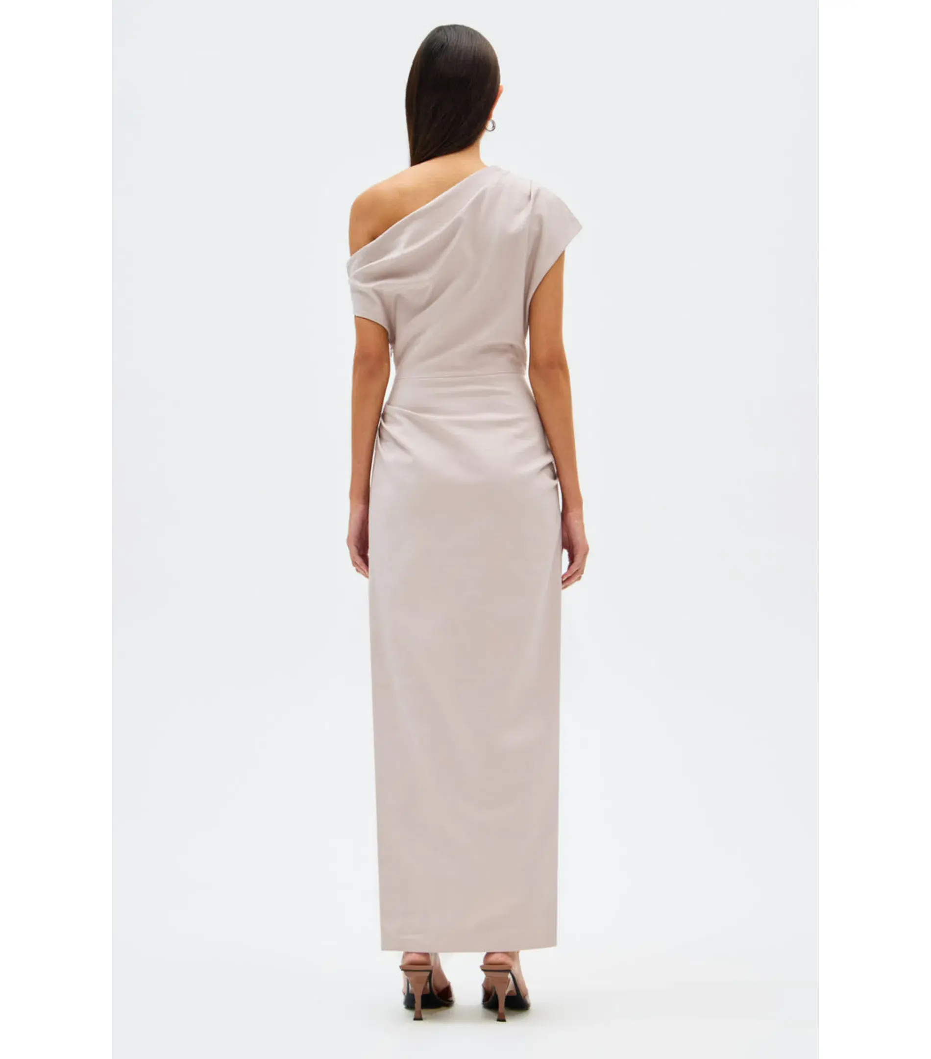 Misha Gia Midi Dress Faded Silver Size 6/XS - Image 4
