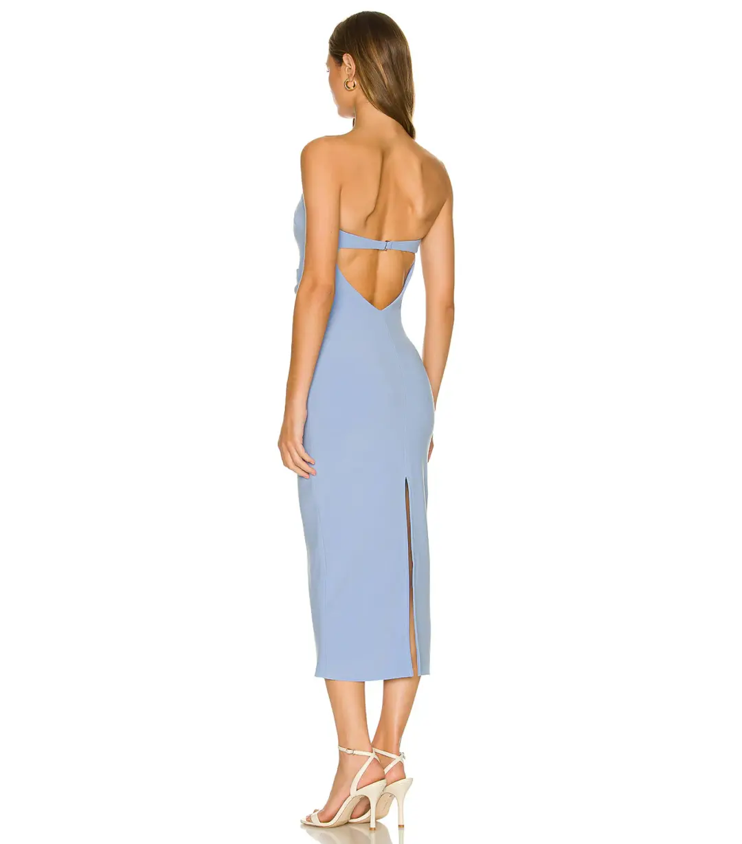 Bec & Bridge Noa Midi Dress Sky Blue Size AU 10 for rent on The Volte - main image