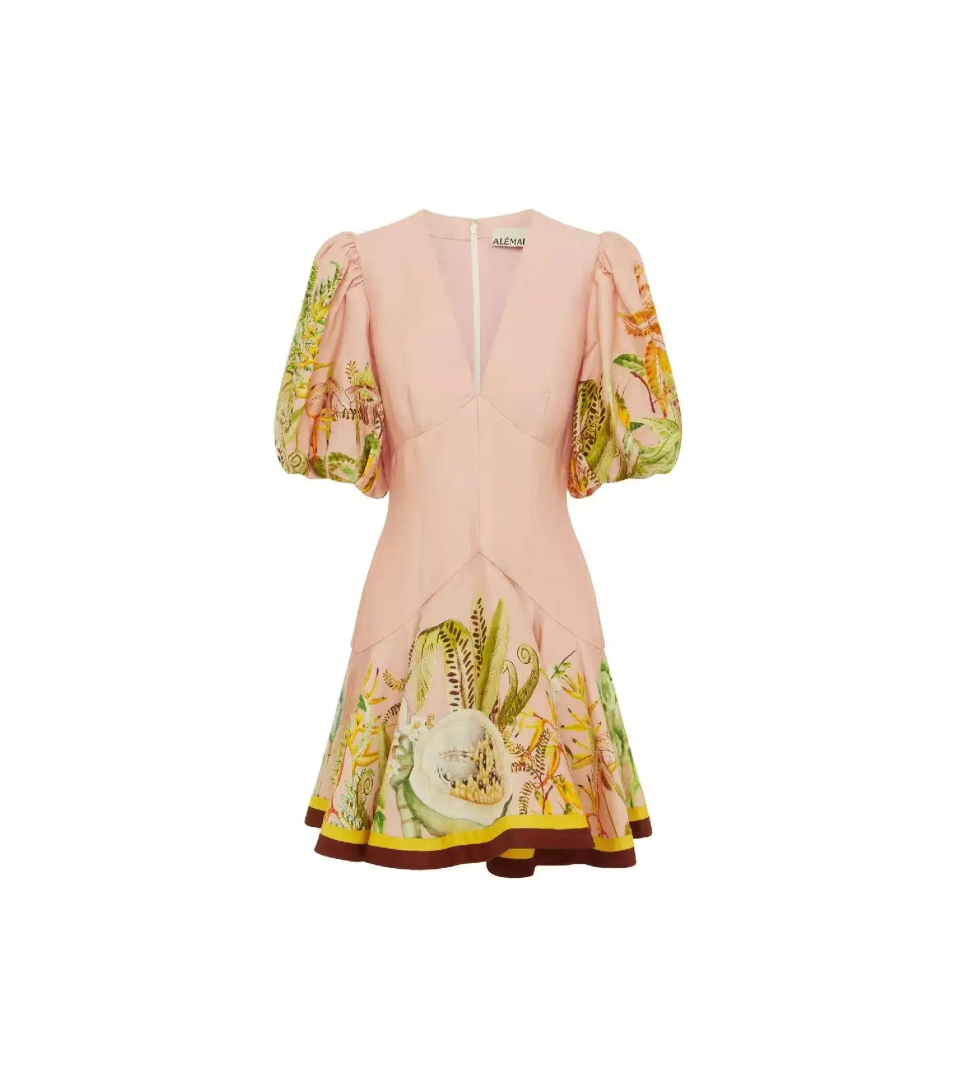 Alemais Papaya Mini Dress Blush Size AU 8 - Image 5