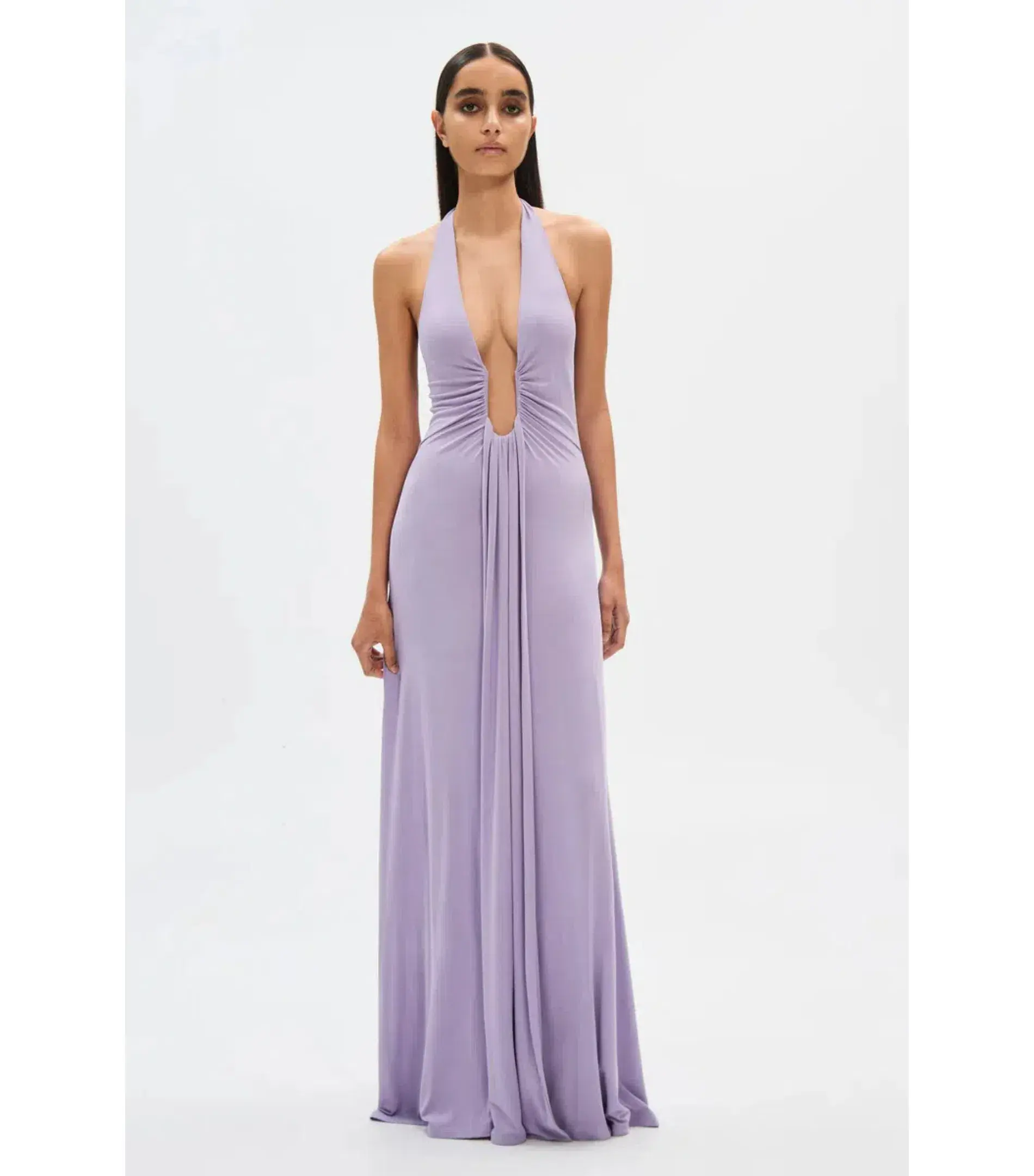 Misha Jennifer Cupro Maxi Dress in Lilac Size 6/XS - Image 1