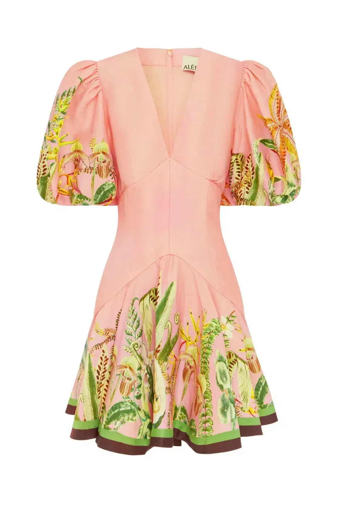 Alemais Papaya Mini Dress Pink Size AU 16 - Image 5