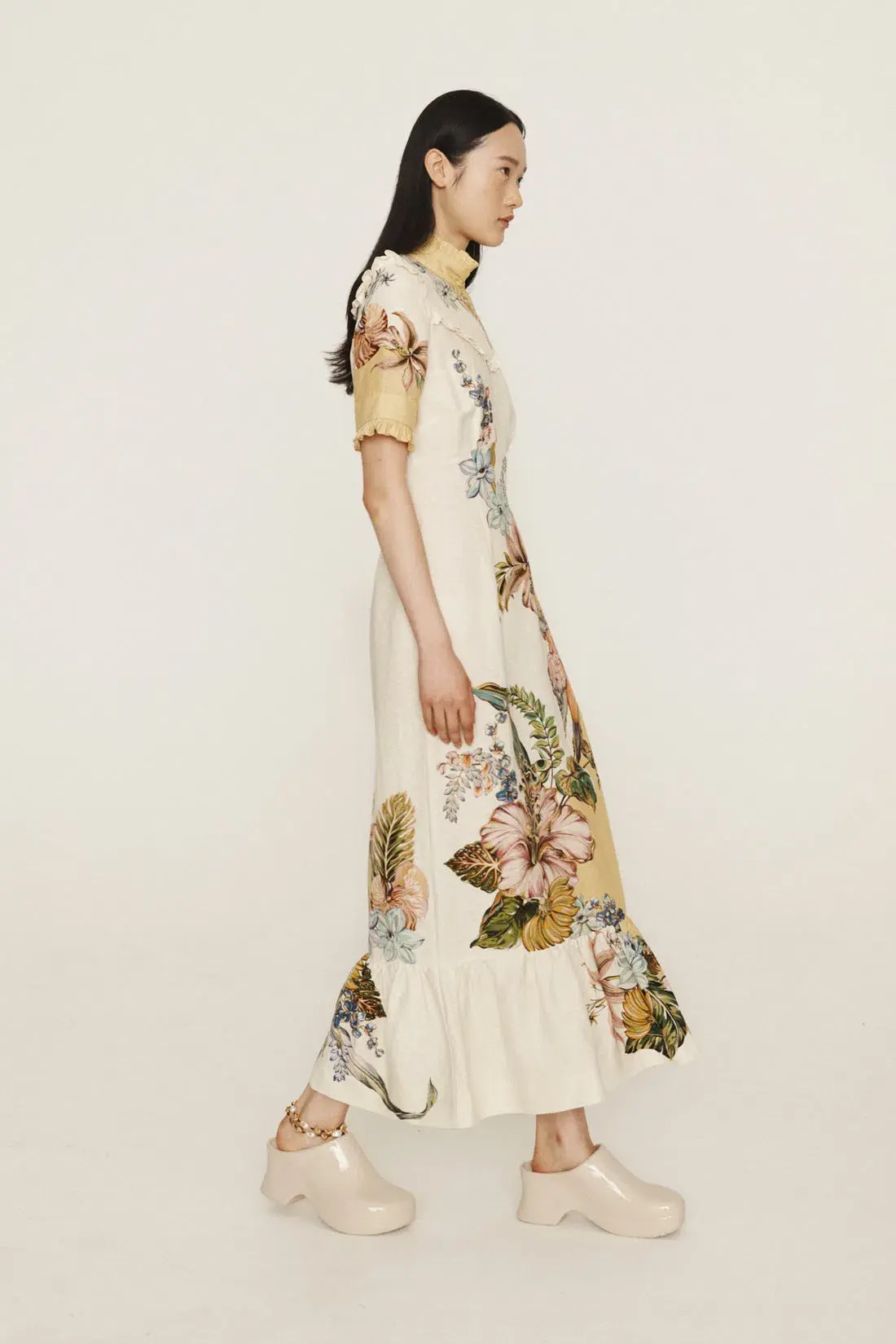 Alemais Oleander Midi Dress Print Size AU 14 - Image 2