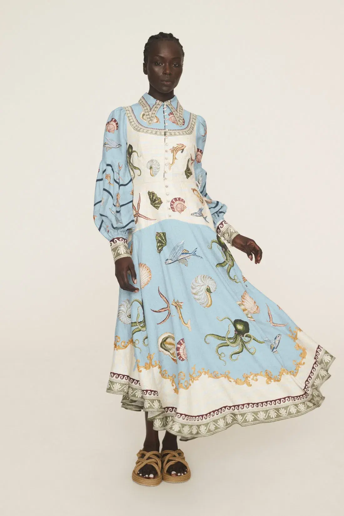 Alemais Bathhouse Shirtdress Print Size AU 8  - Image 1