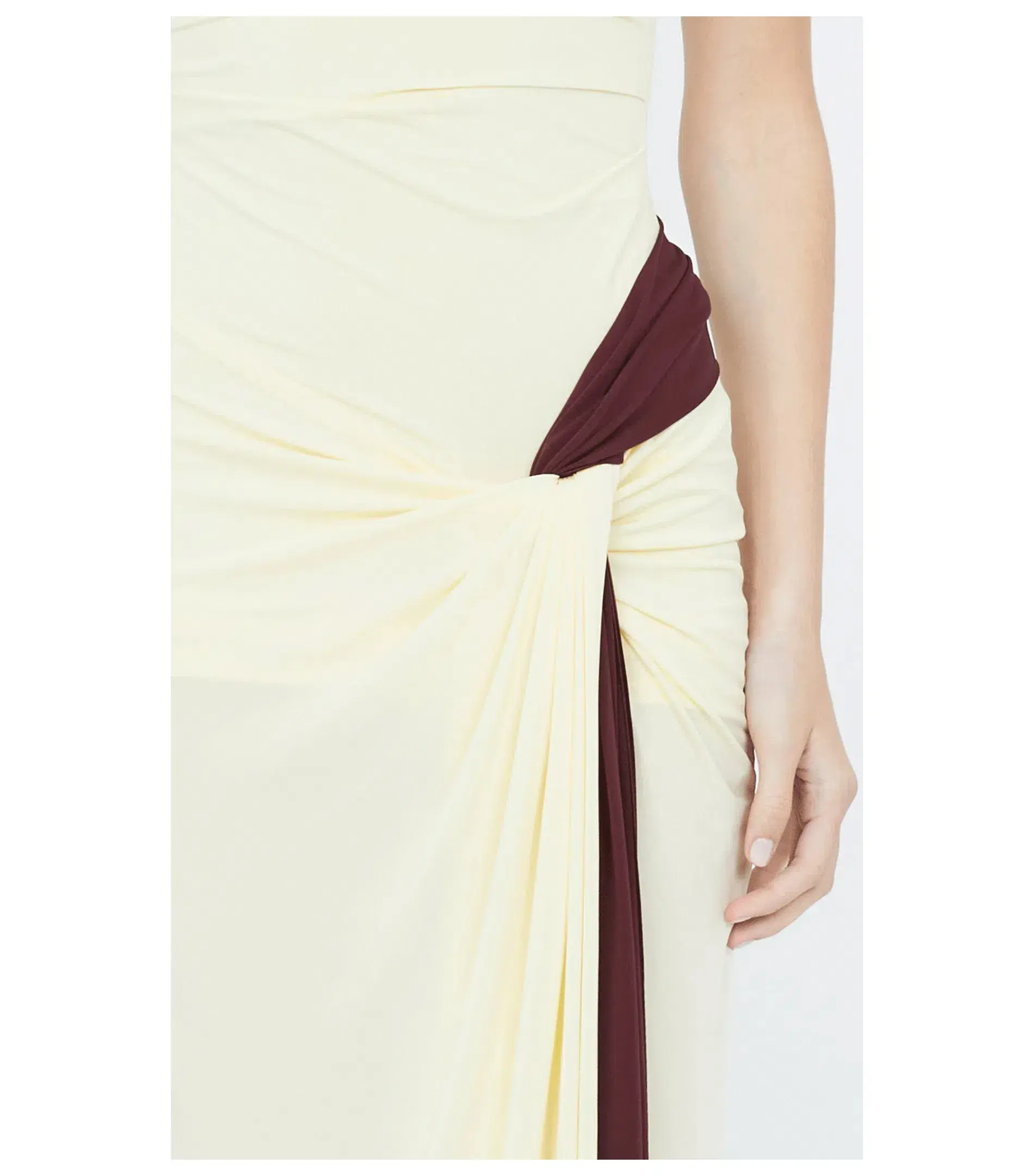 Bec & Bridge Greta Twist Maxi Dress in Butter Size AU 6 - Image 3