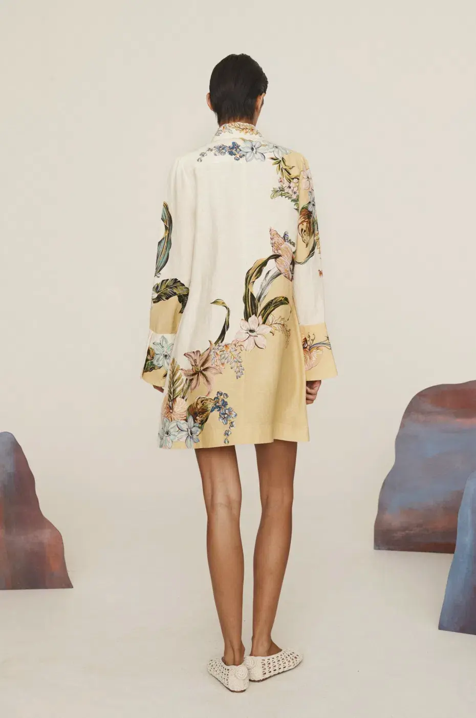Alemais Oleander Mini Dress Print Size AU 8  - Image 4