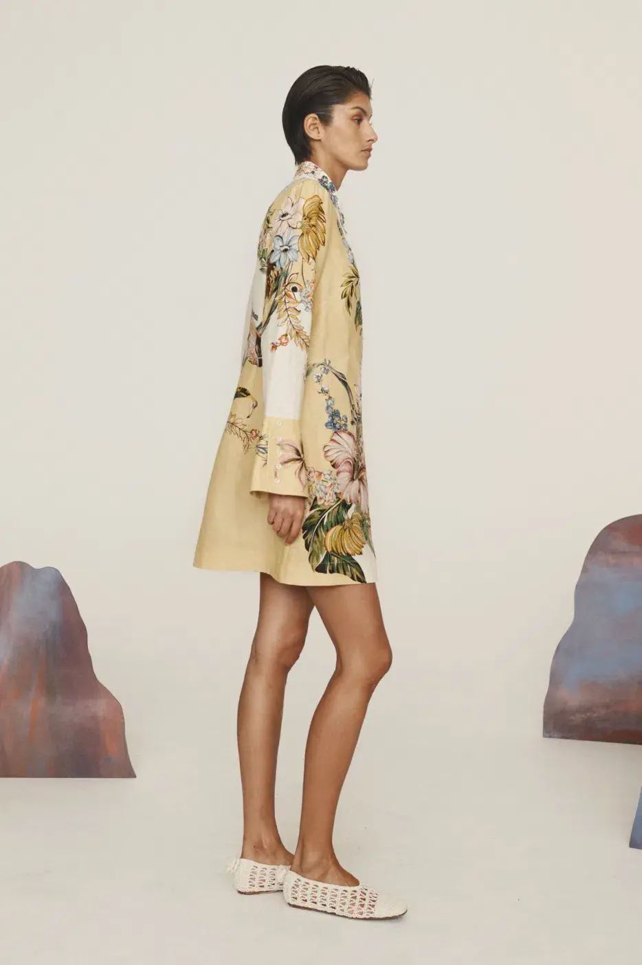 Alemais Oleander Mini Dress Print Size AU 8  - Image 3