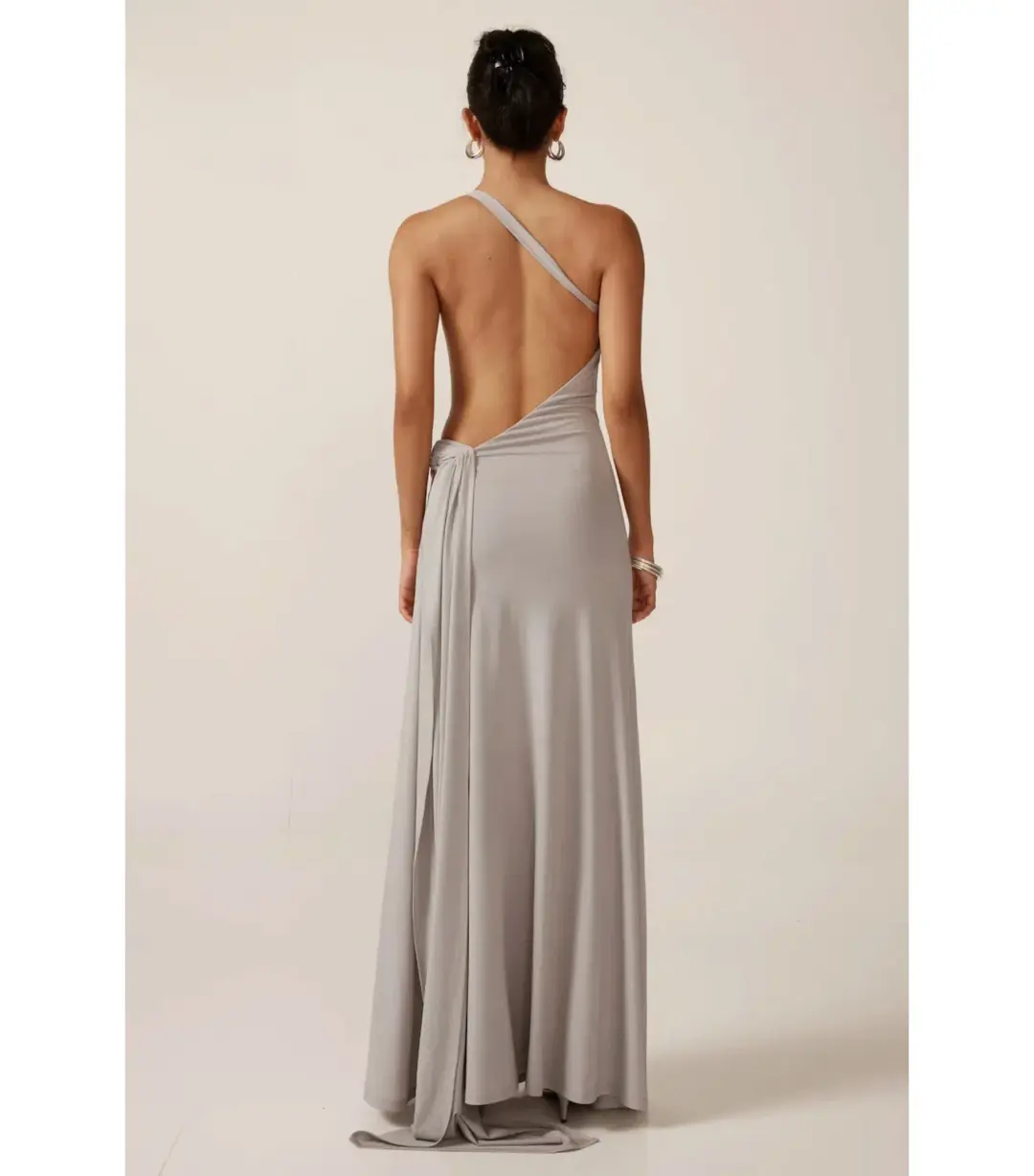 Ance Gria Gaia Gown in Silver Blue Size XS / AU 6 for rent on The Volte - main image