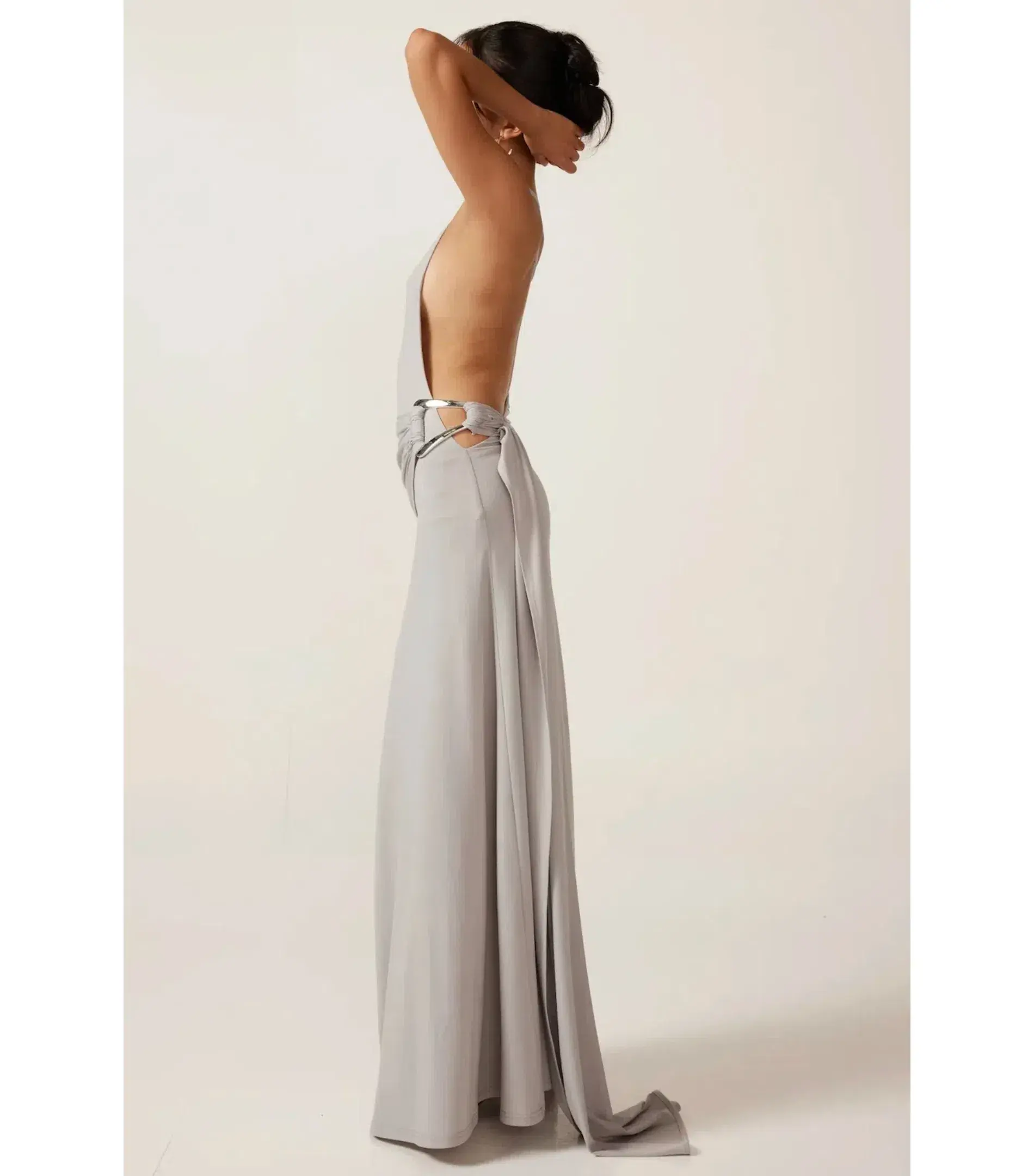 Ance Gria Gaia Gown in Silver Blue Size XS / AU 6 - Image 3