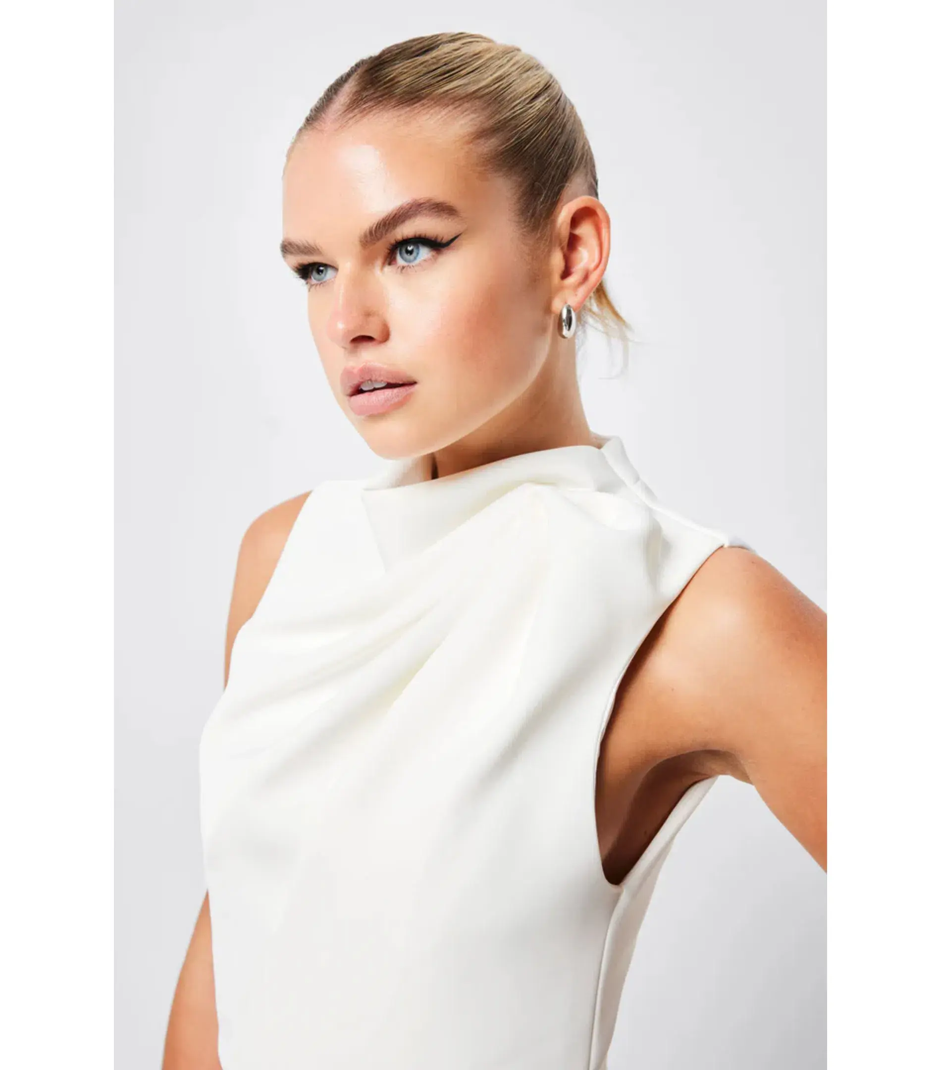 Mossman Cosmic Maxi Dress in Ivory Size AU 10 - Image 2
