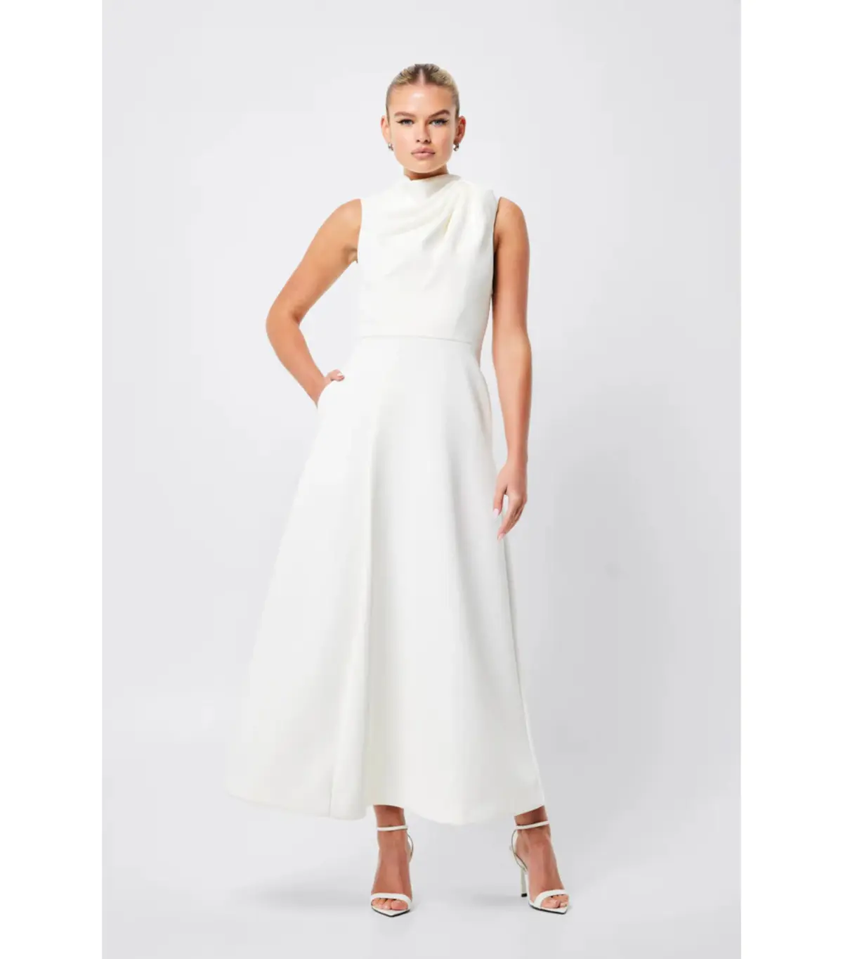 Mossman Cosmic Maxi Dress in Ivory Size AU 10 - Image 1