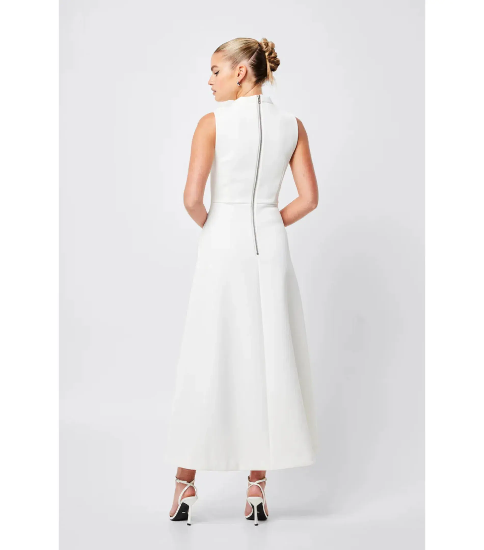 Mossman Cosmic Maxi Dress in Ivory Size AU 10 - Image 4