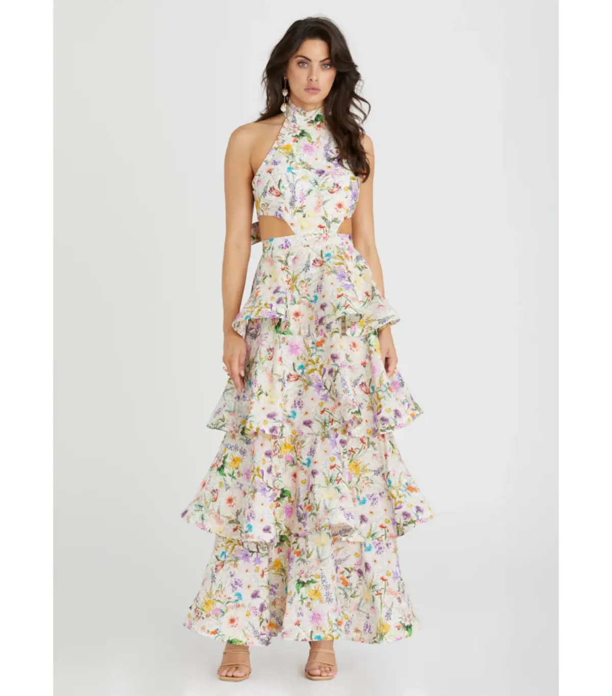 Aqua Blu Jardine Heather Dress in Jardine Print Size AU 10 - Image 1