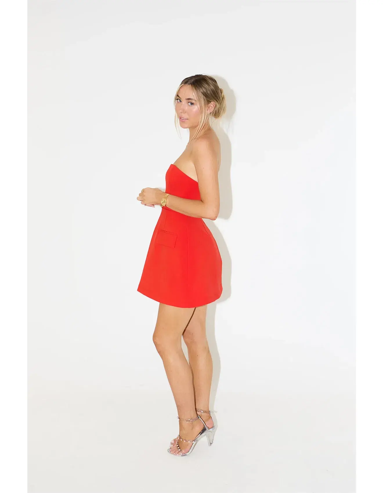 Odd Muse The Ultimate Muse Strapless Mini Dress Red Size 10 - Image 3