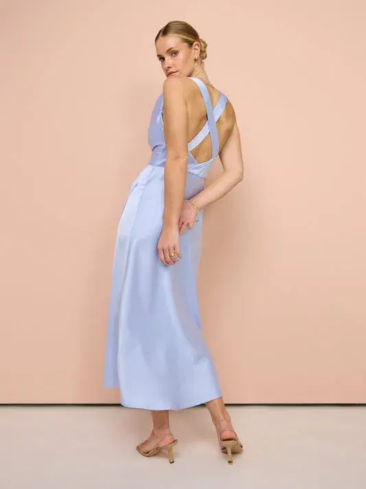 One Fell Swoop Carrie Midi Dress in Periwinkle Size 10 - Image 3