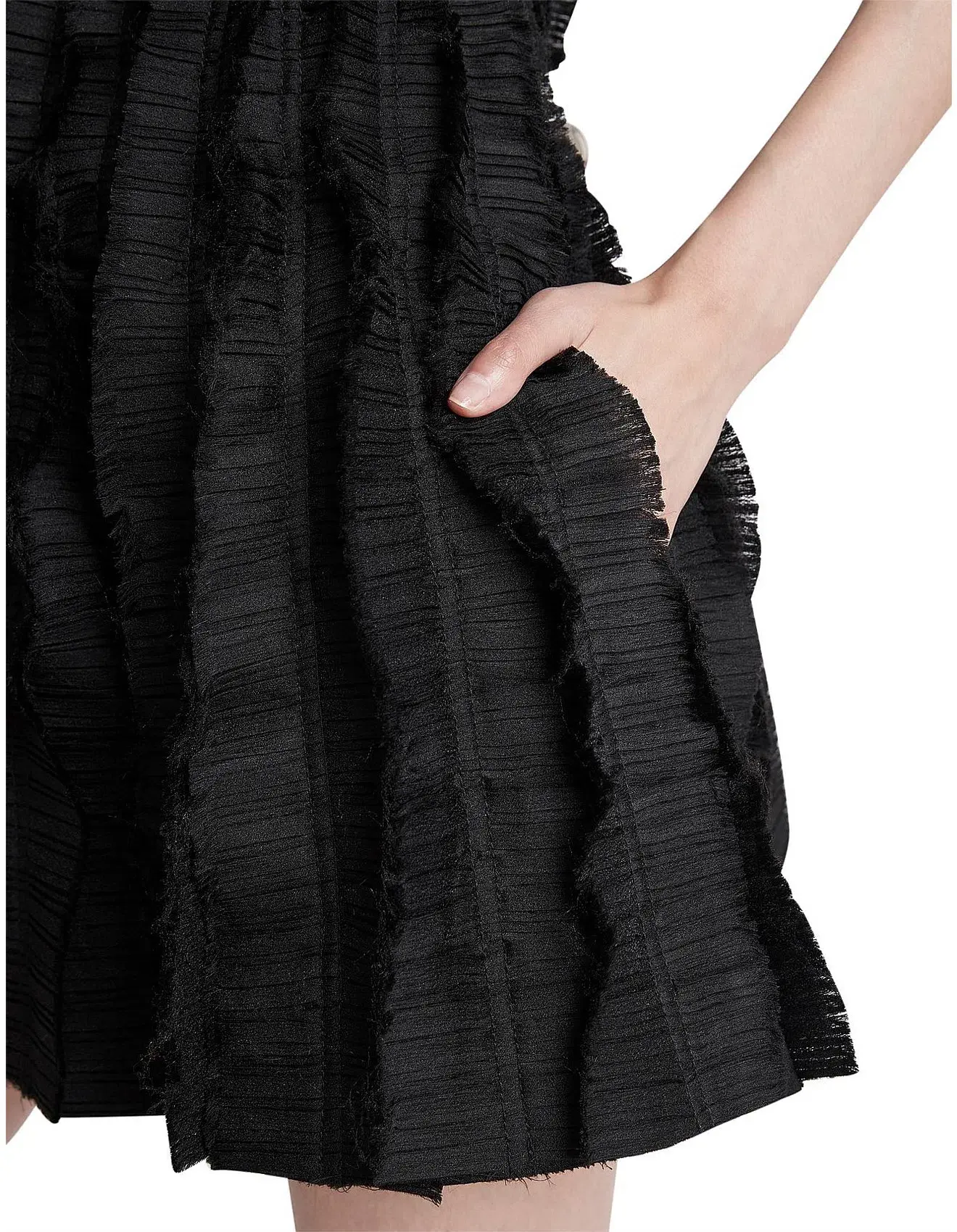 Aje Hybrid Sleeveless Mini Dress Black Size 4 - Image 4
