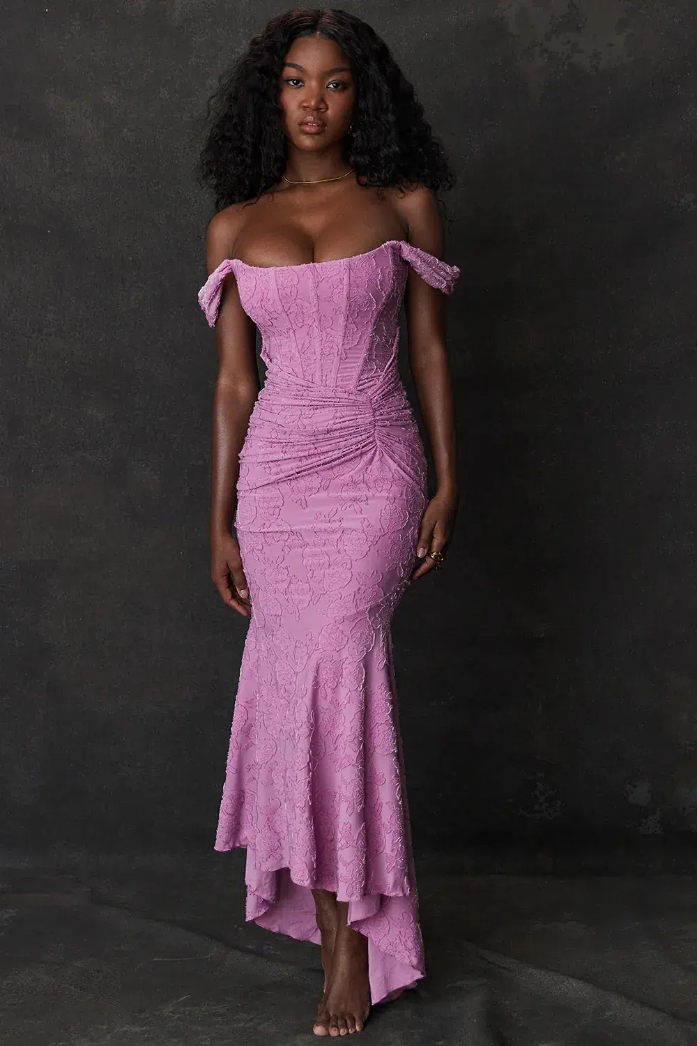 House Of CB Cesca Floral Maxi Dress Rose Pink Size M / AU 10 - Image 7