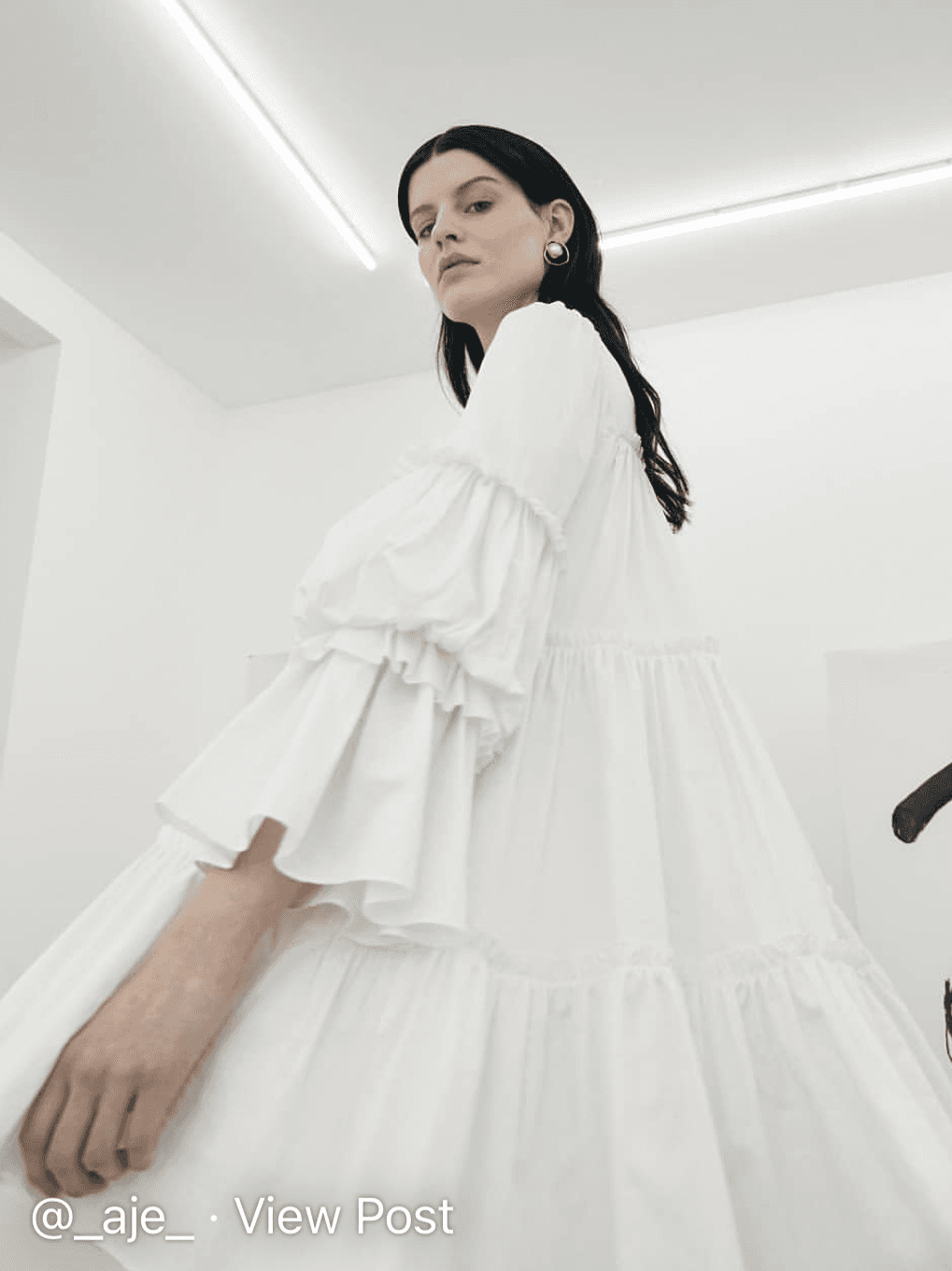 Aje L Espirit Mini Dress White Size 10 for rent on The Volte - main image